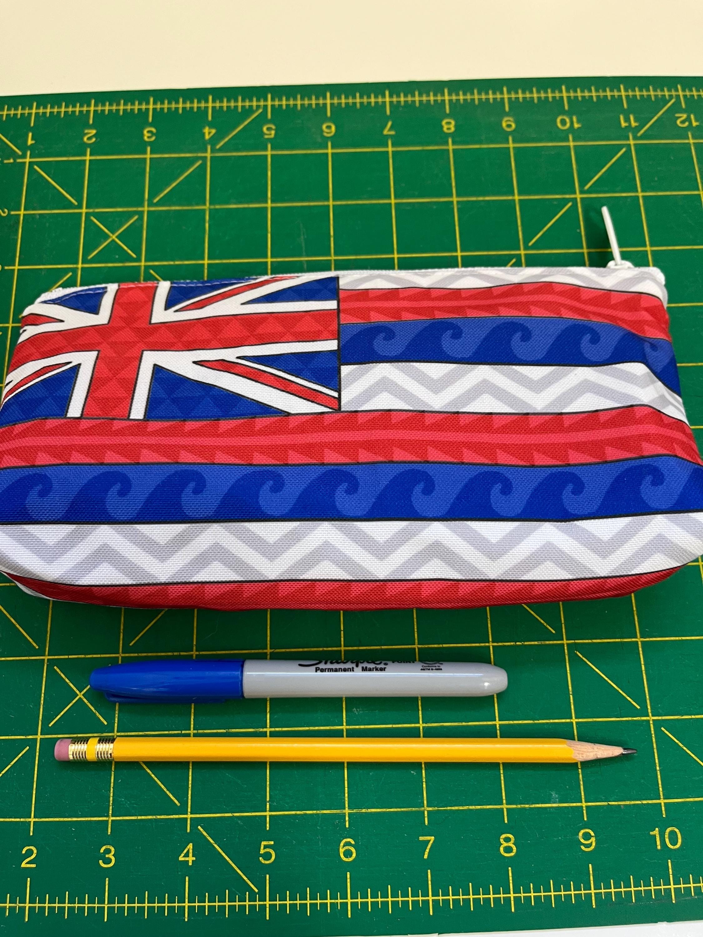 Hawaiian Flag Tattoo Zippered Pouch, view 3
