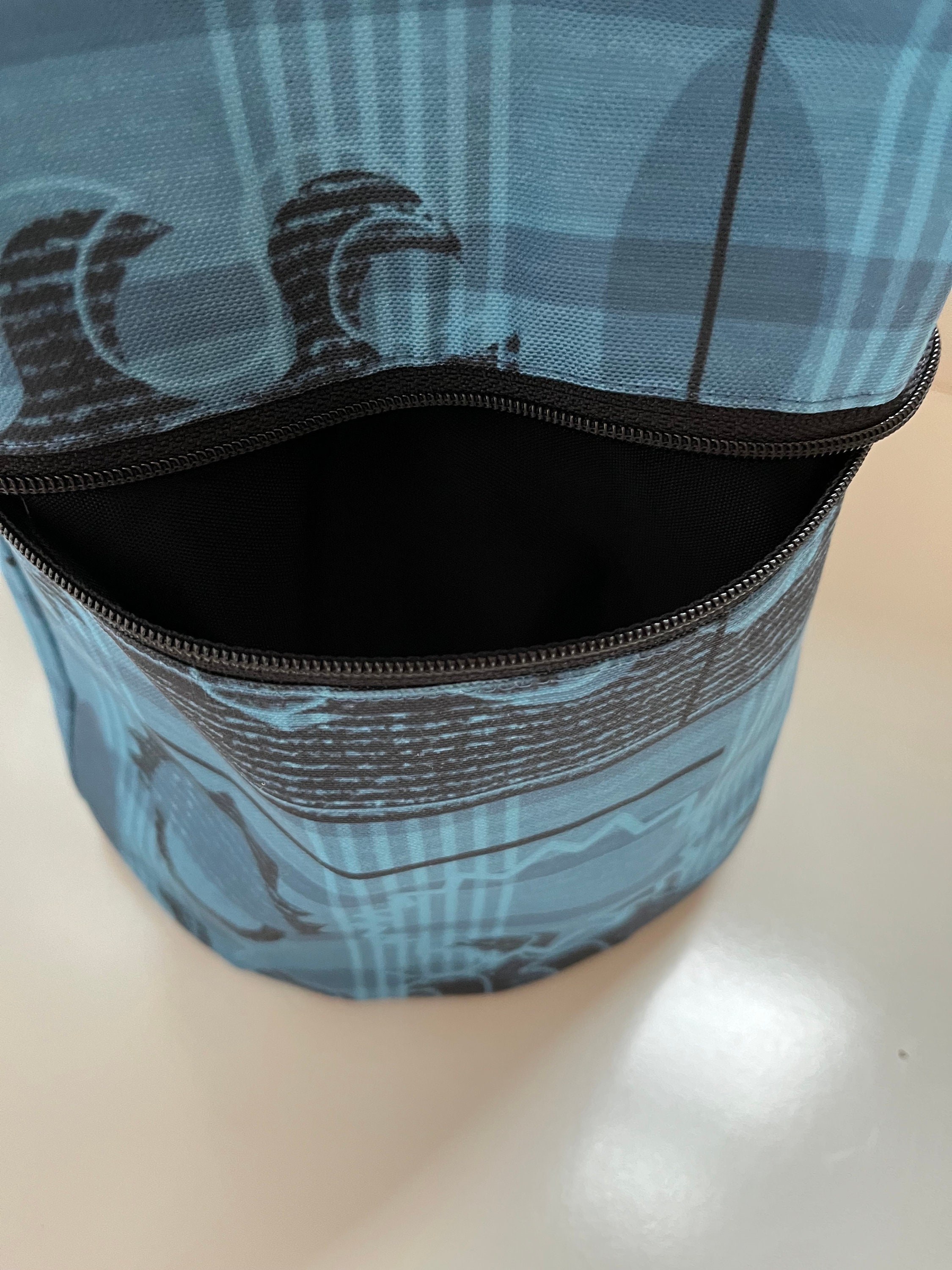 Blue Ocean Surf Washable Tote Shopping Bag, view 4