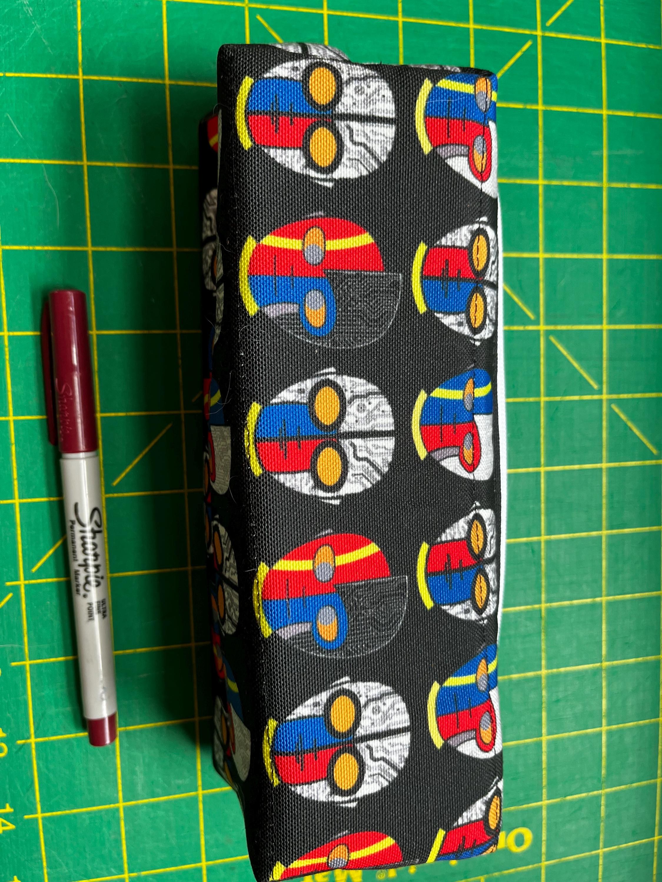 Cyborg Hero Double Zip Pencil Case, view 3