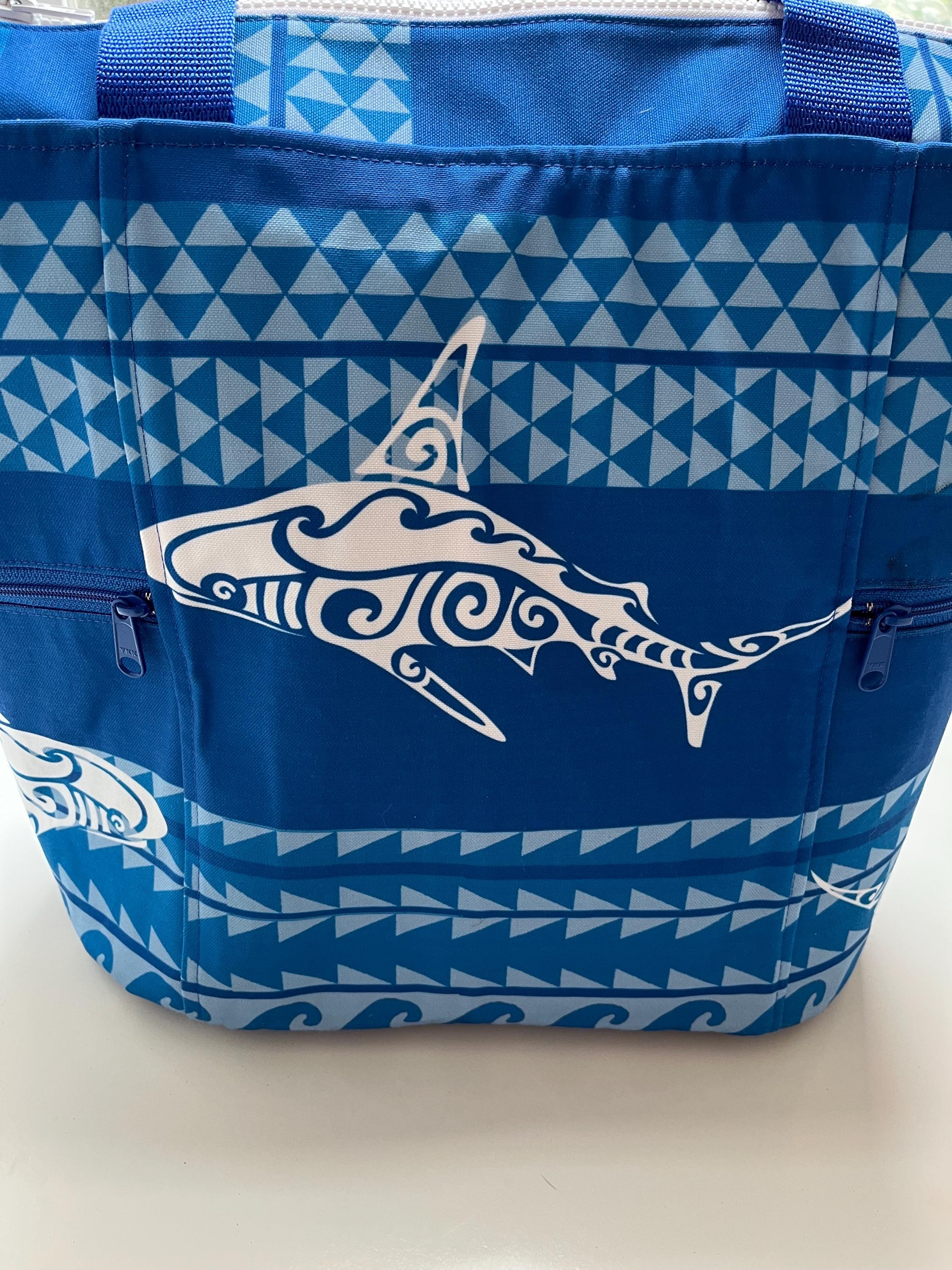 Shark Mano Washable Tote Shopping Bag, view 3