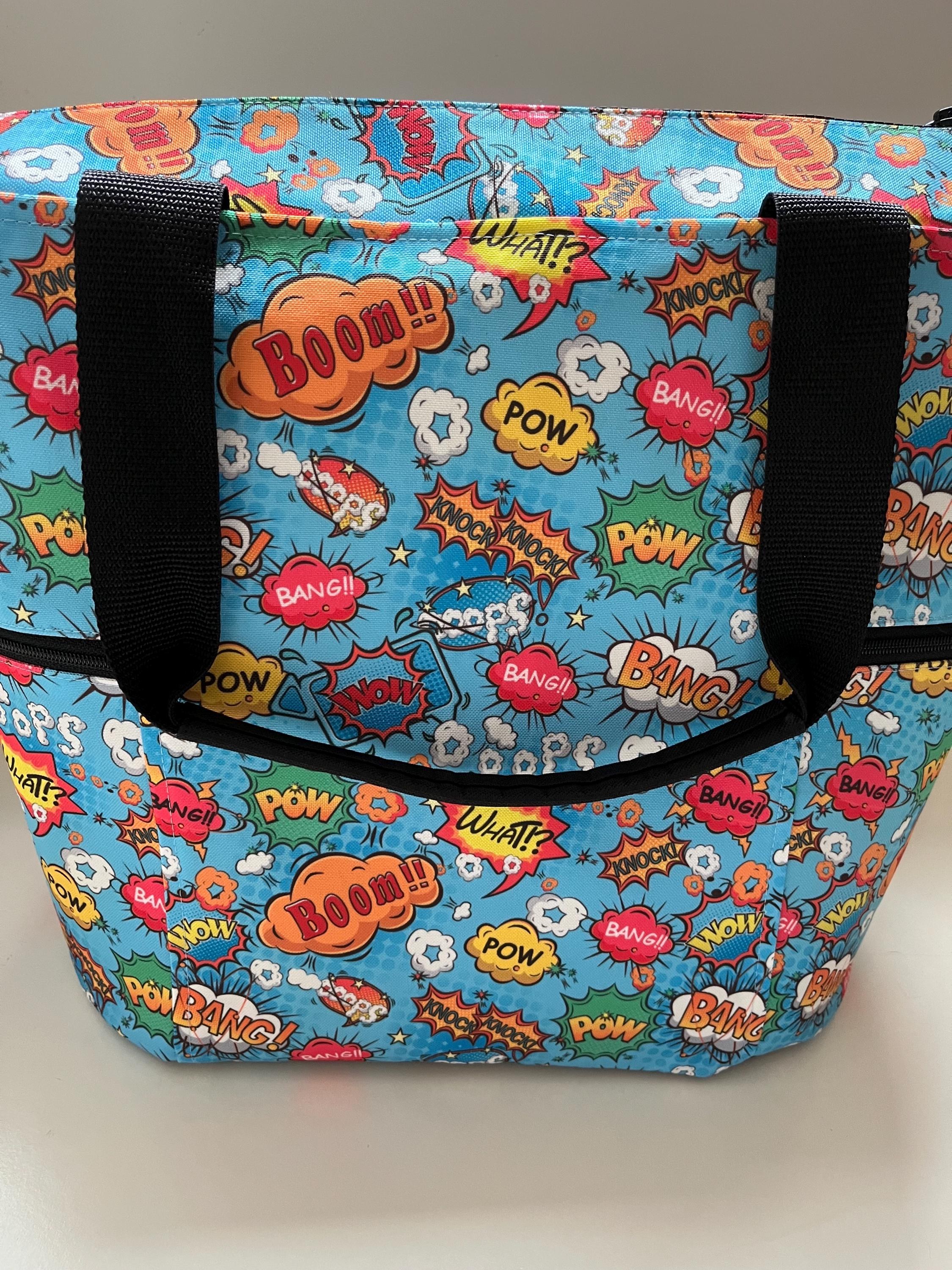 Comic Onomatopoeia Washable Tote Shopping Bag, view 5