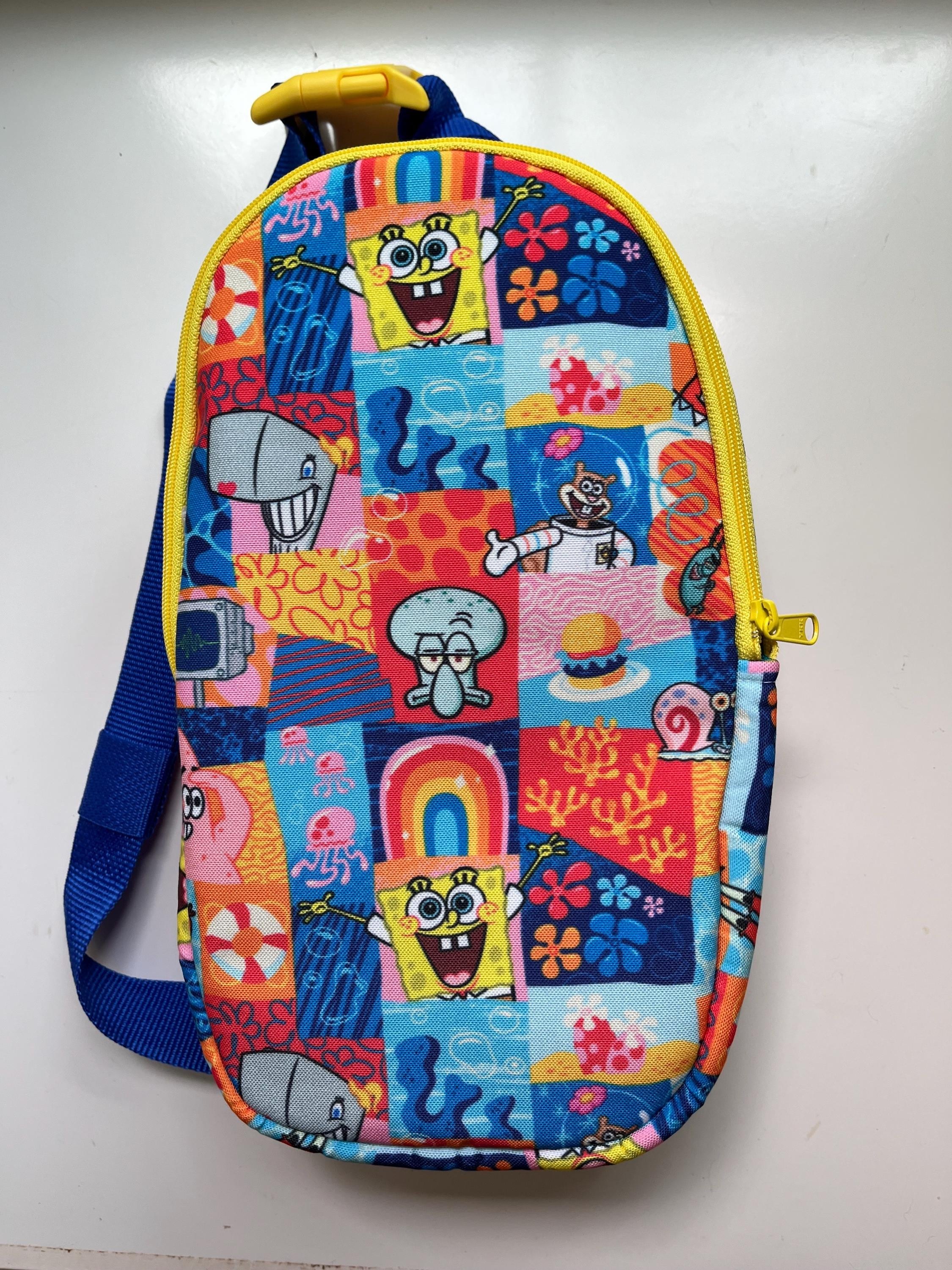 Coral Reef Cartoon Characters Bullet Sling-pack Backpack, view 3