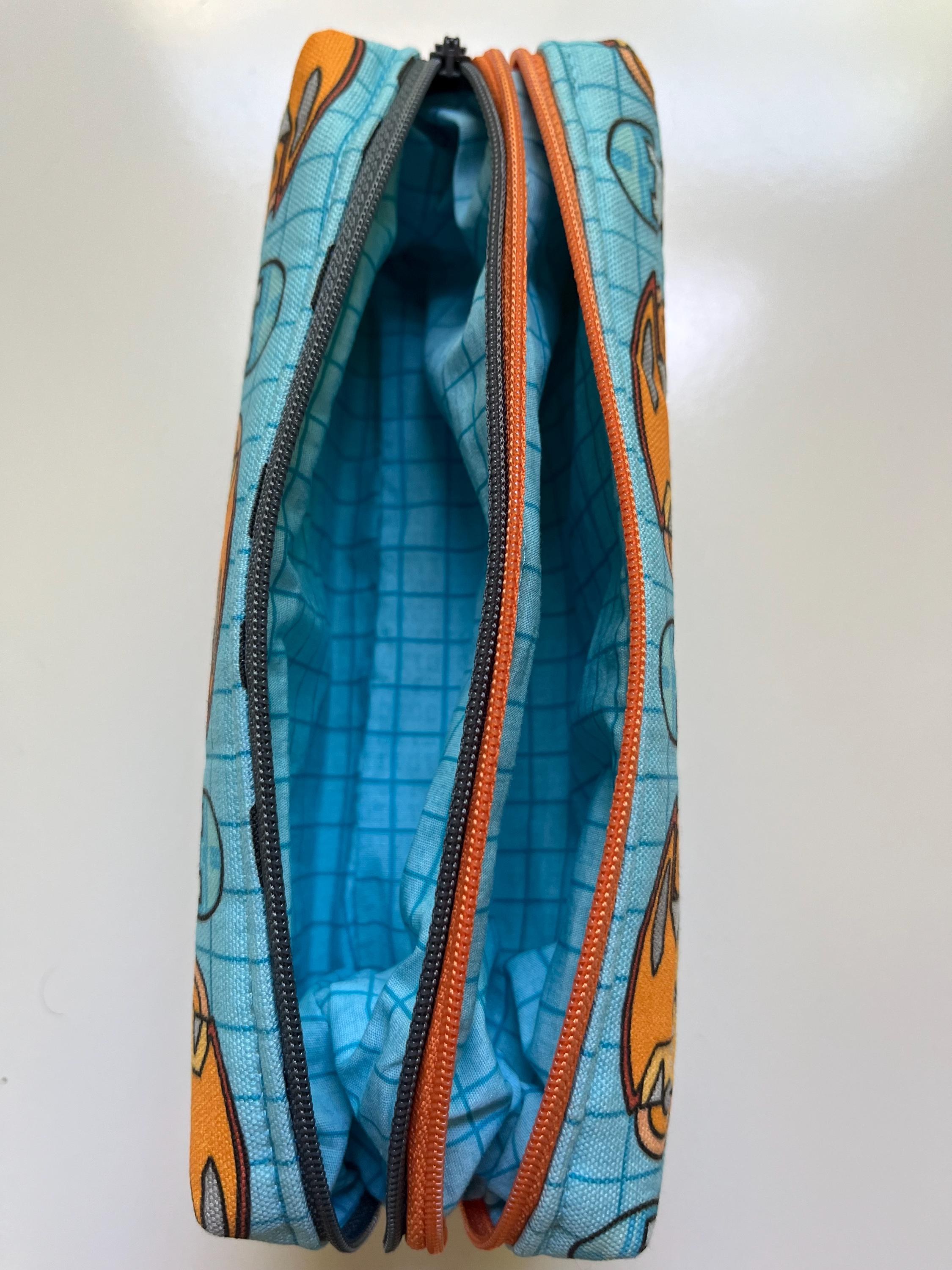 Greetings Programs! Double Zip Pencil Case, view 4