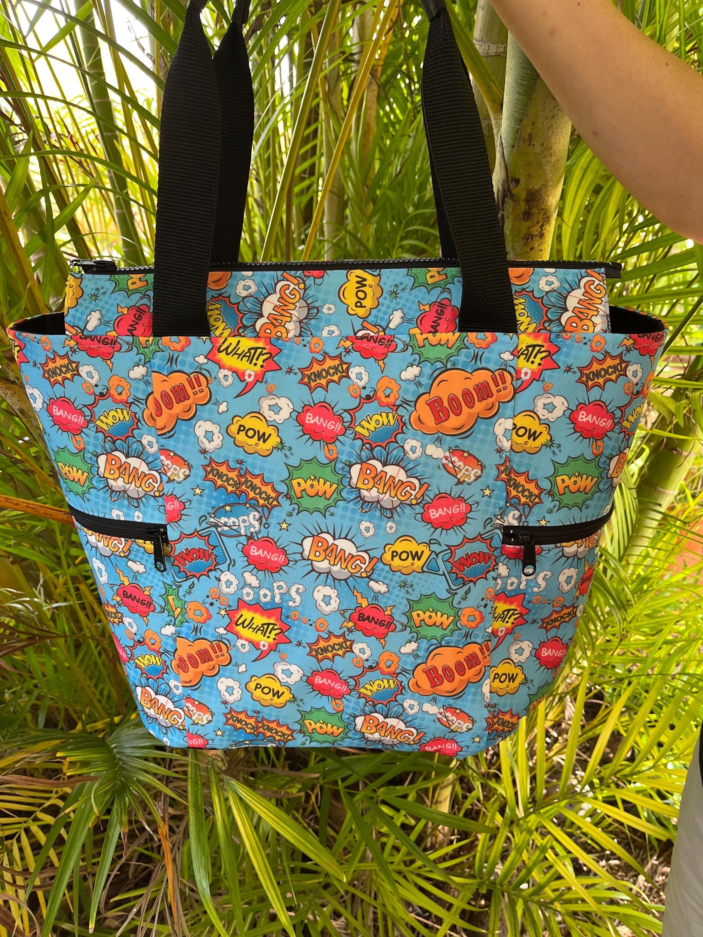Comic Onomatopoeia Washable Tote Shopping Bag