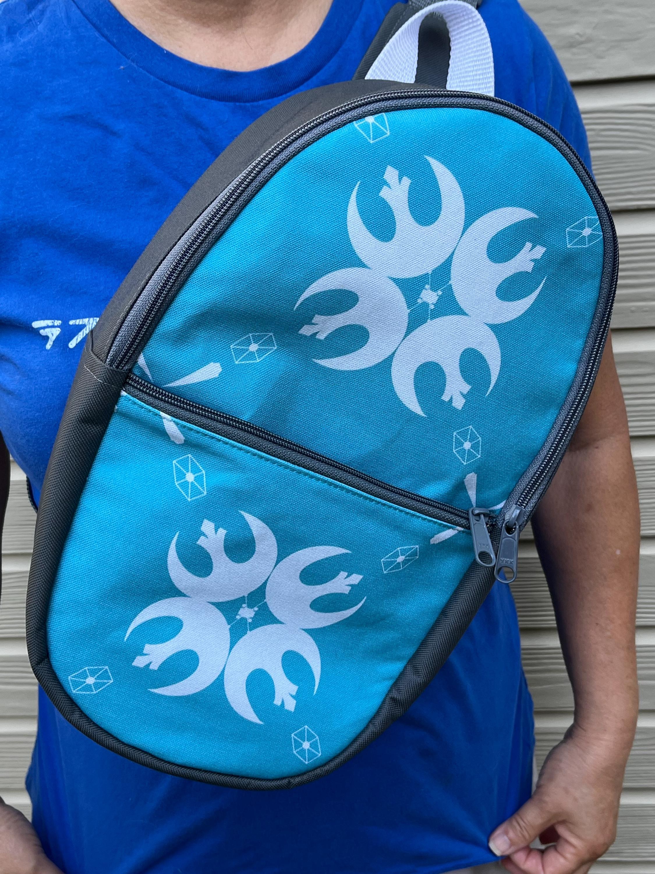 Blue Jedi Emblems Bullet Sling-pack Backpack