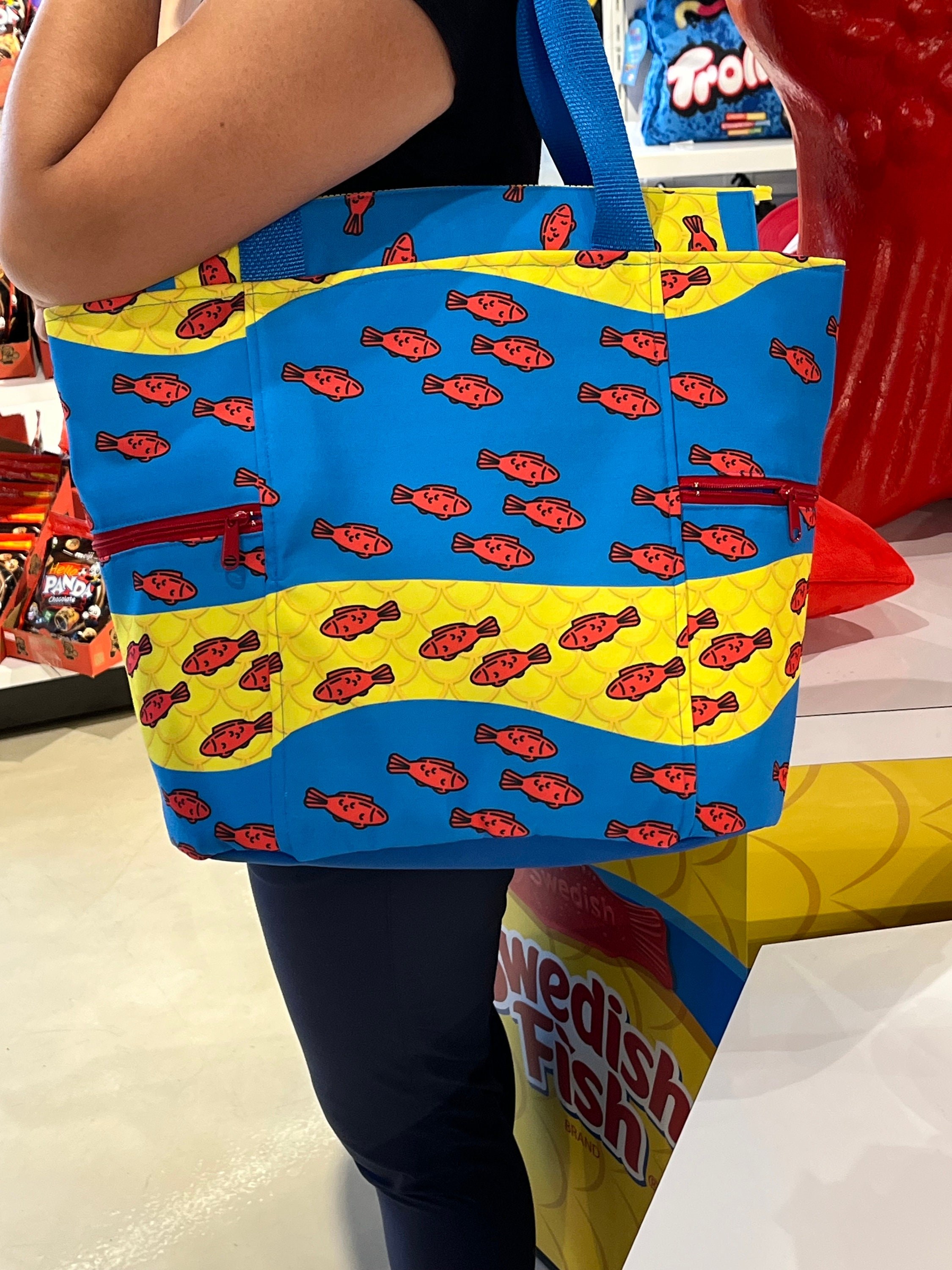 Swedish Swimmers Washable Tote Shopping Bag, view 10
