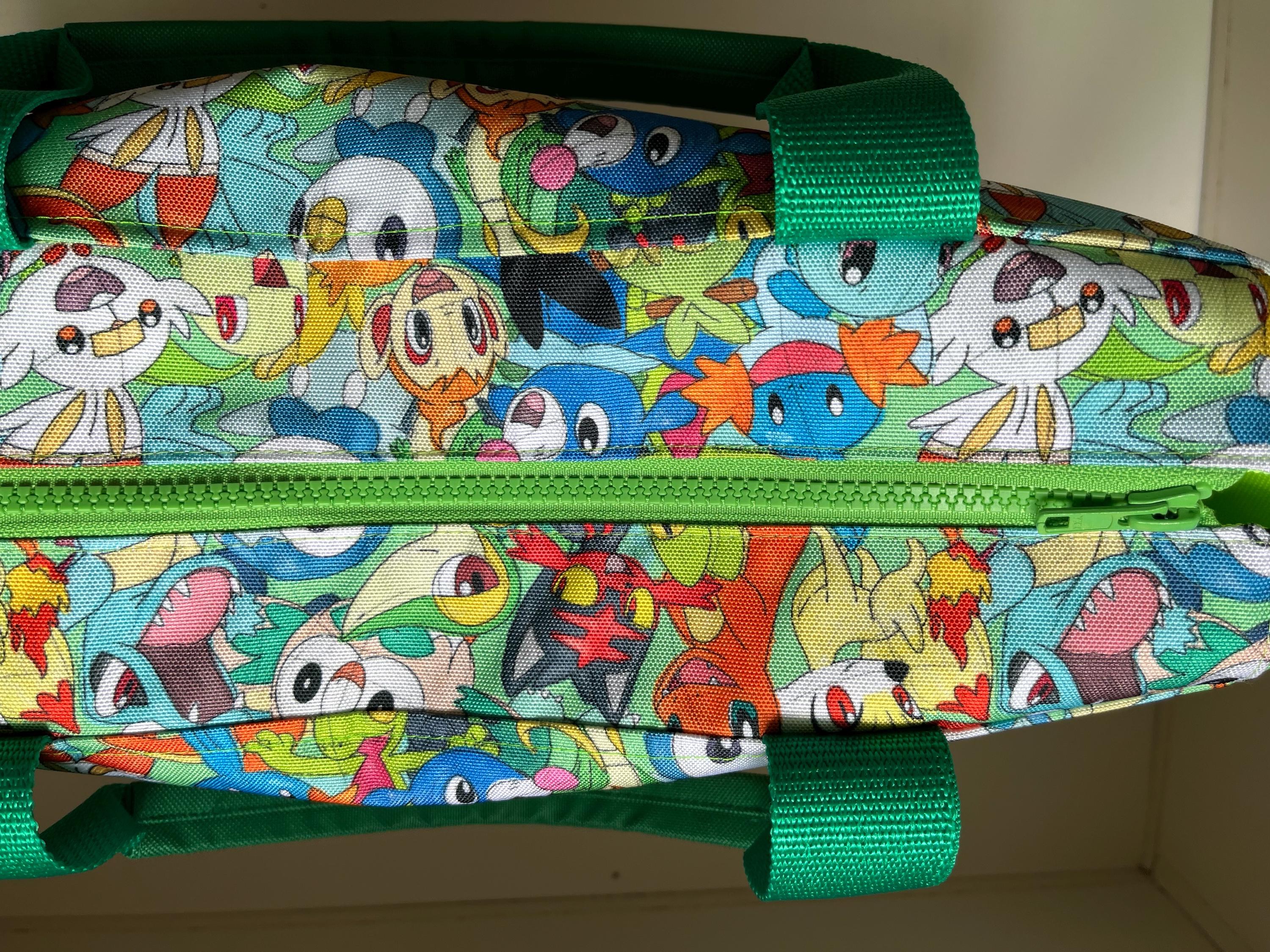 Alola Galar Kalos Pocket Monsters Washable Tote Shopping Bag, view 6