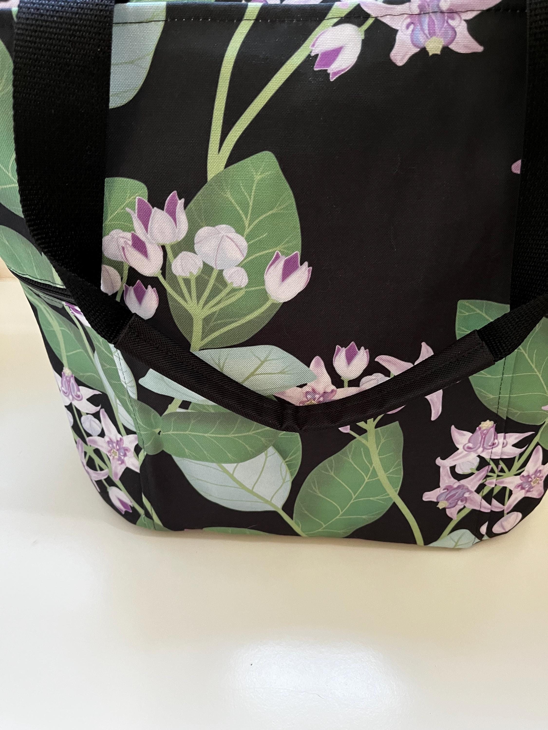 Crown Flower Pua Kalaunu Washable Tote Shopping Bag, view 5