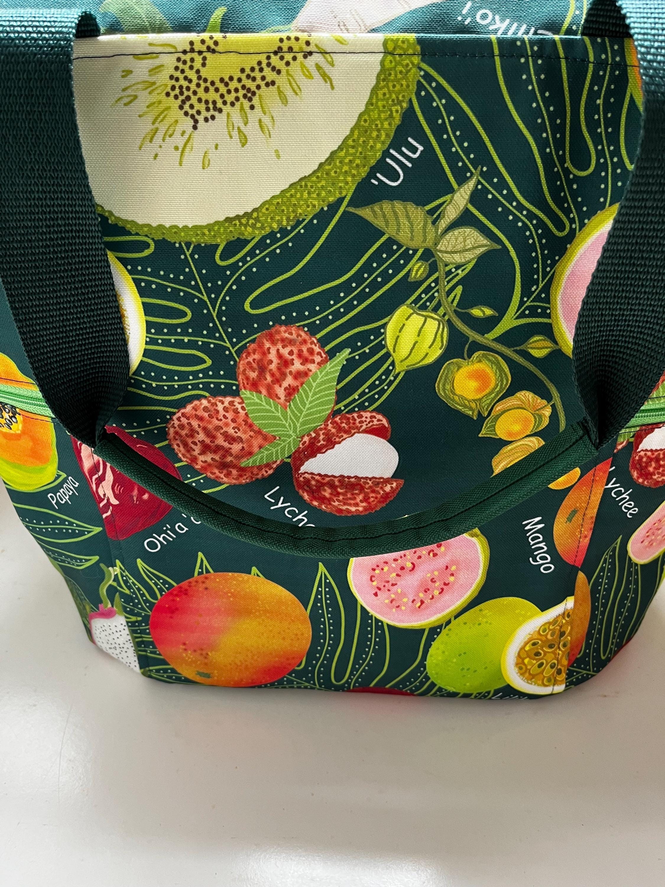 Hawaiian Fruits Washable Tote Shopping Bag, view 5