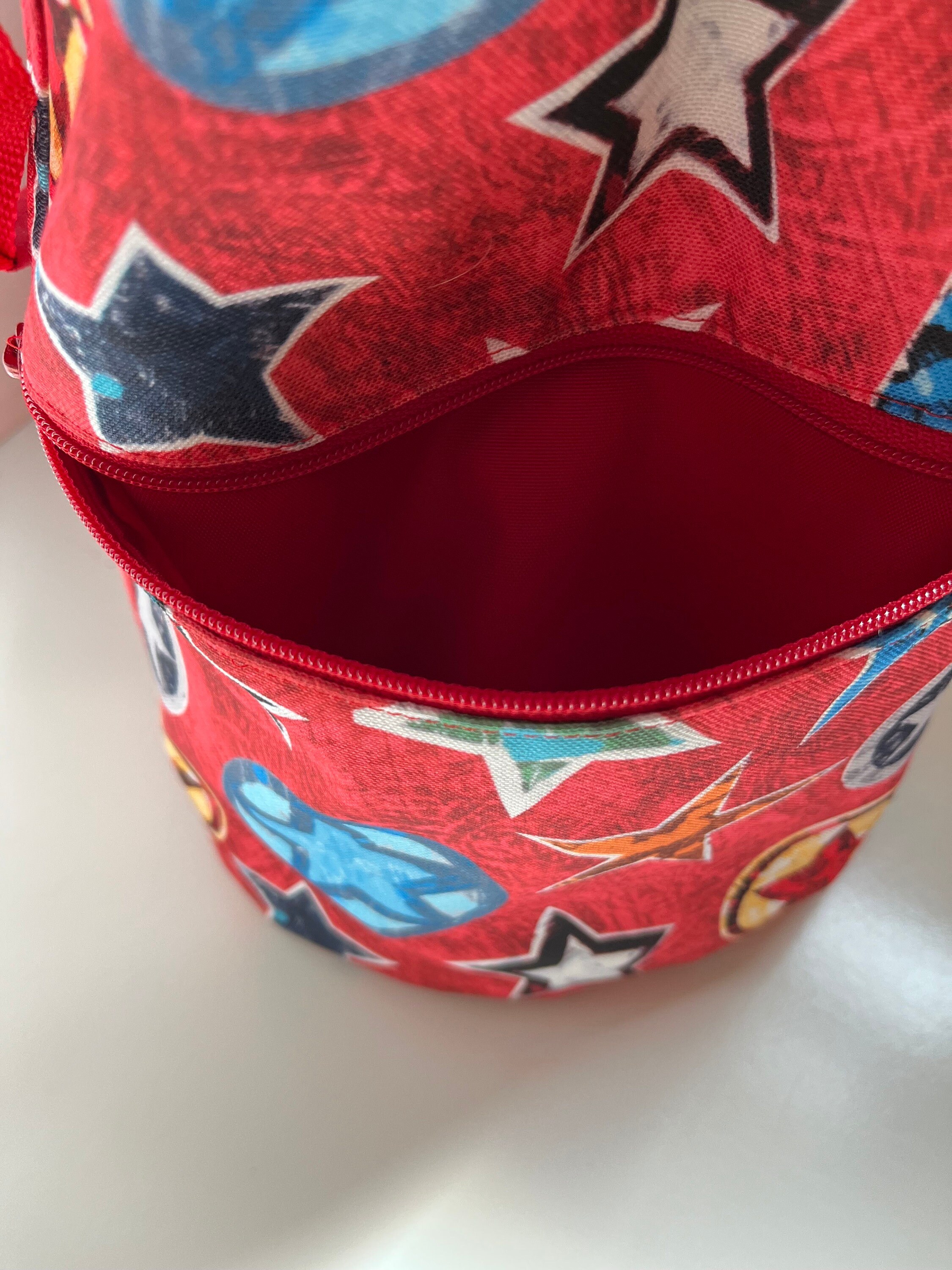 Superhero Stars Washable Tote Shopping Bag, view 4