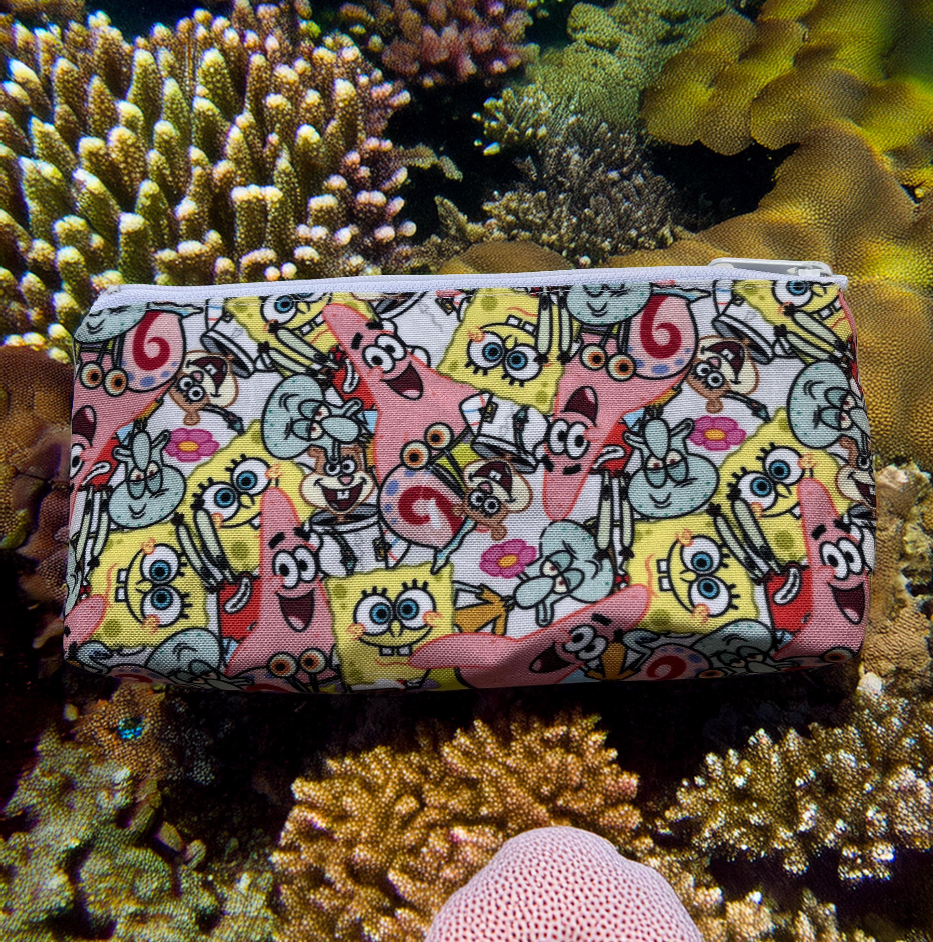 Coral Reef Characters (scattered) Zippered Pouch