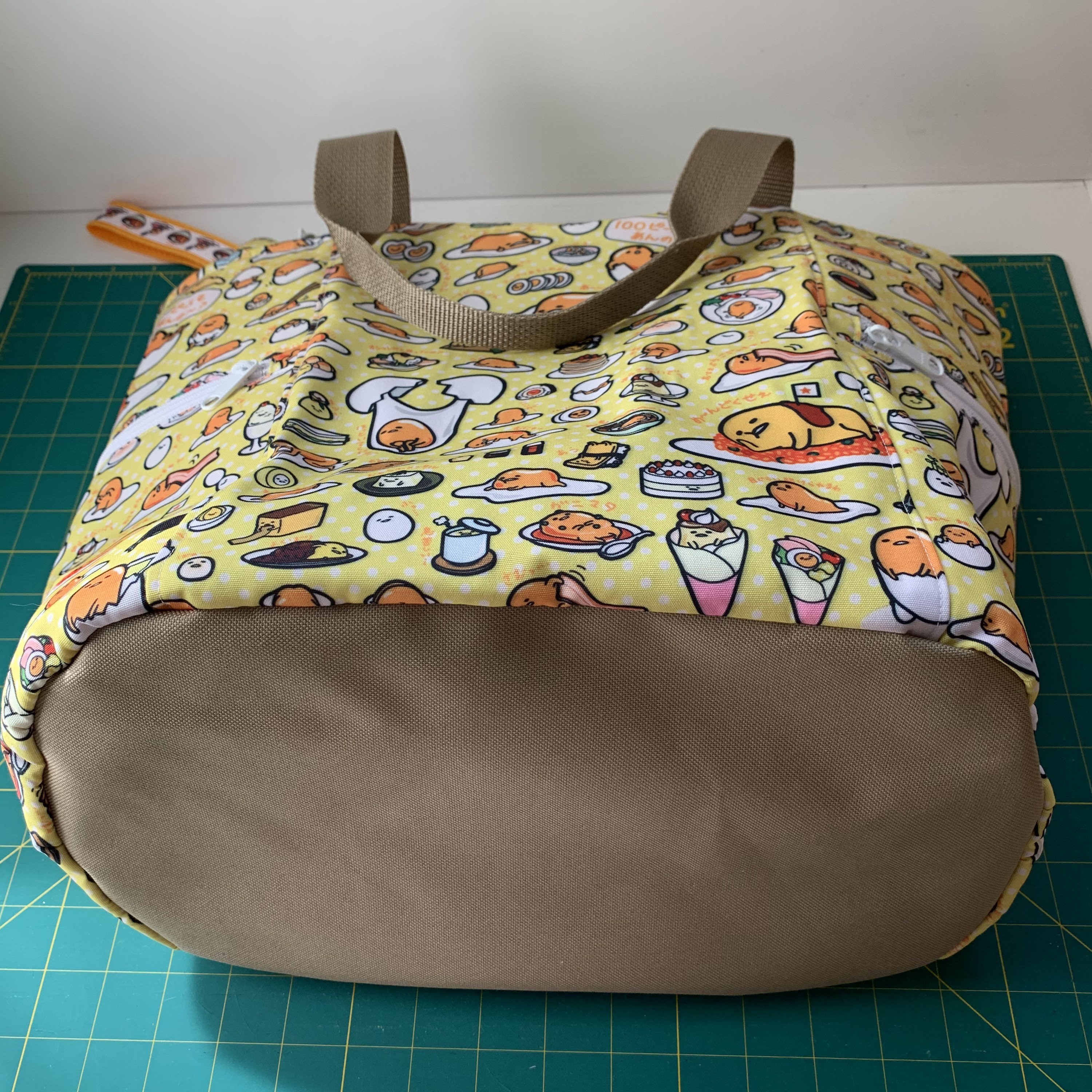 Lazy Egg Washable Beach Tote Shopping Bag, view 3