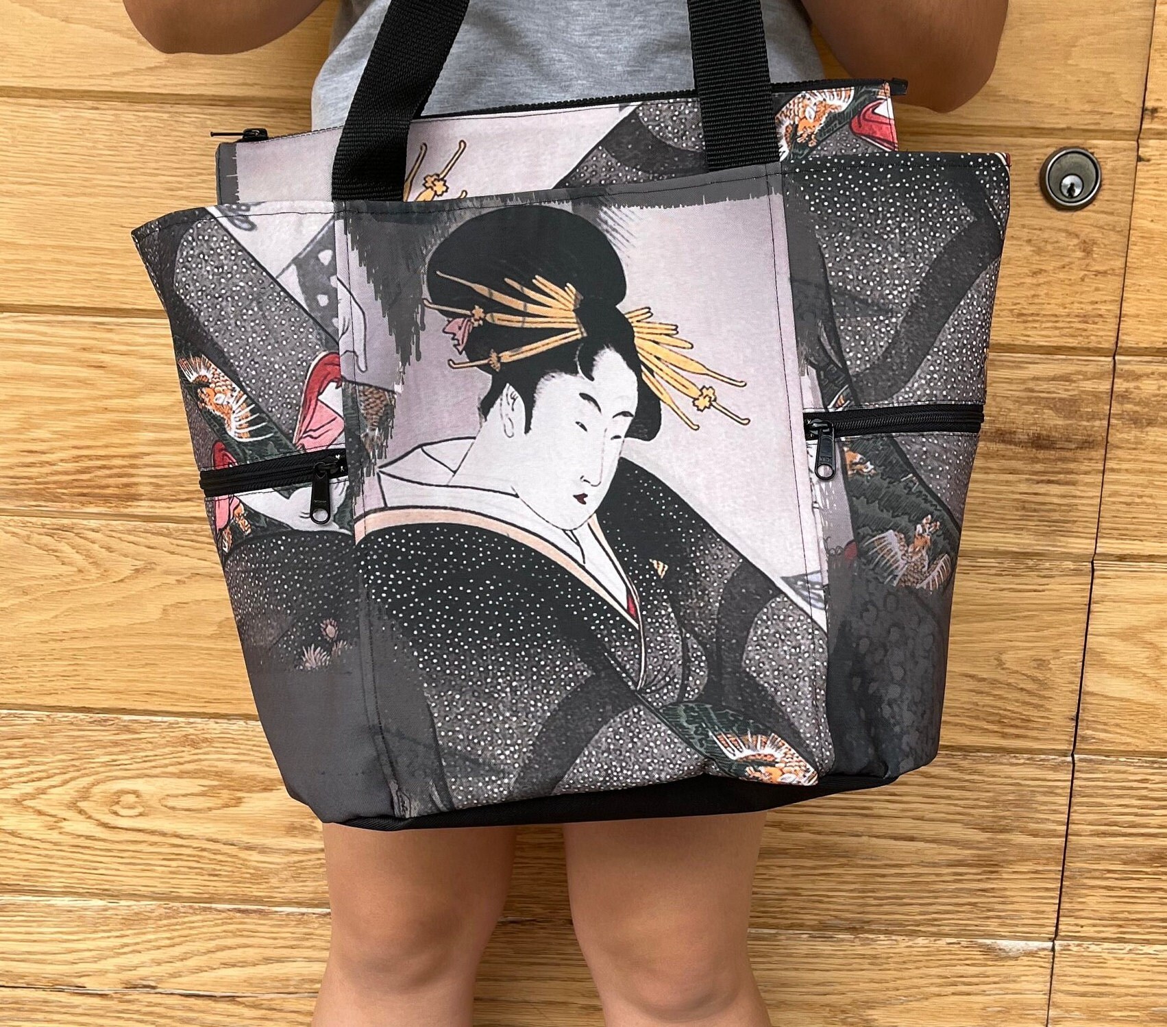 Elegant Lady Washable Tote Shopping Bag