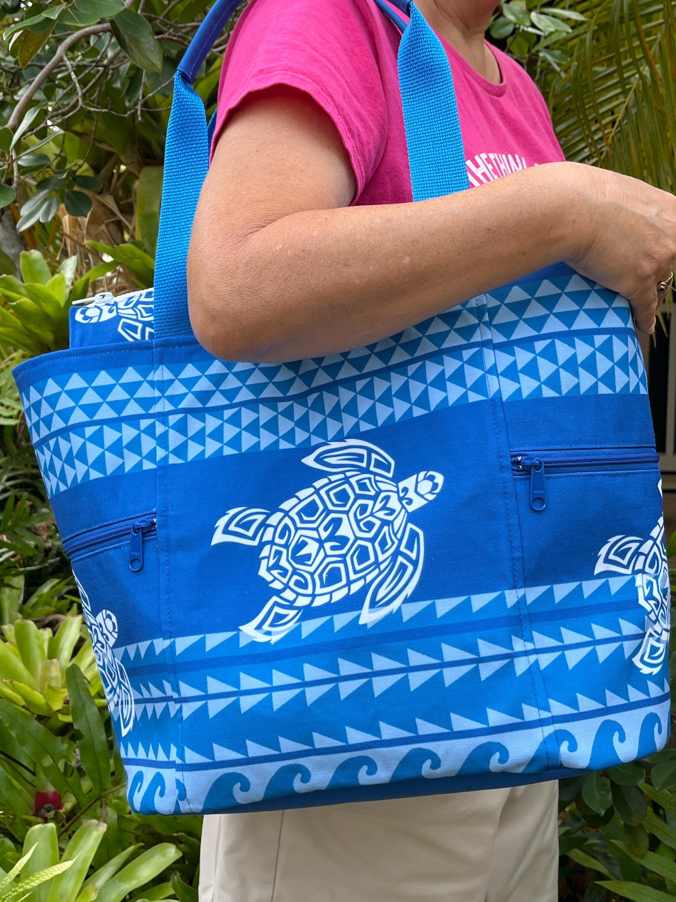 Honu Turtle Washable Tote Shopping Bag, view 2