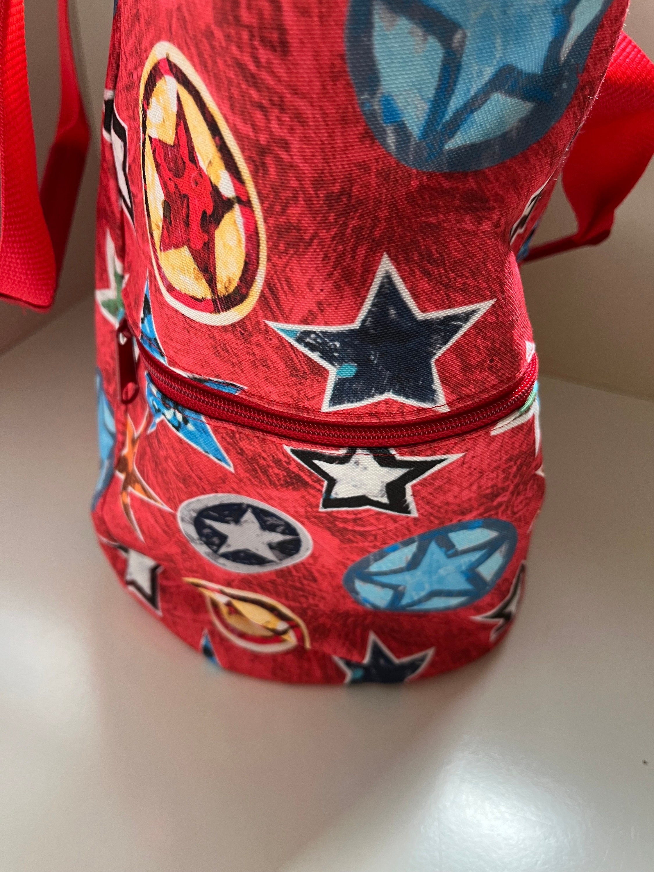 Superhero Stars Washable Tote Shopping Bag, view 5