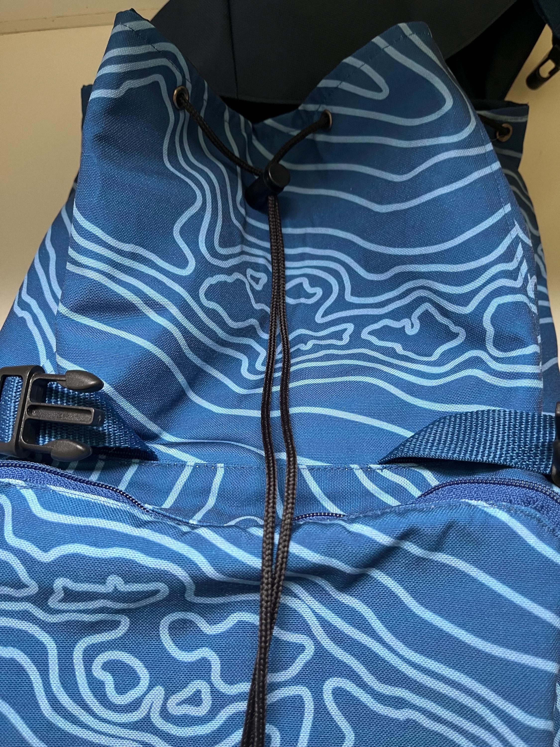 Hawaiian Islands Ocean Currents Canvas Rucksack, view 5