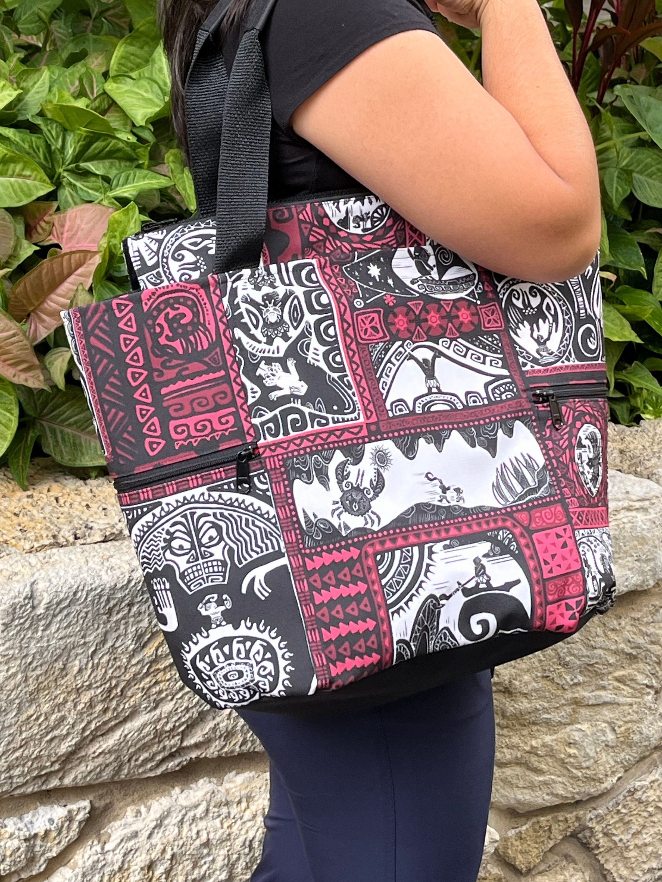 Maui Tattoos Washable Tote Shopping Bag, view 2