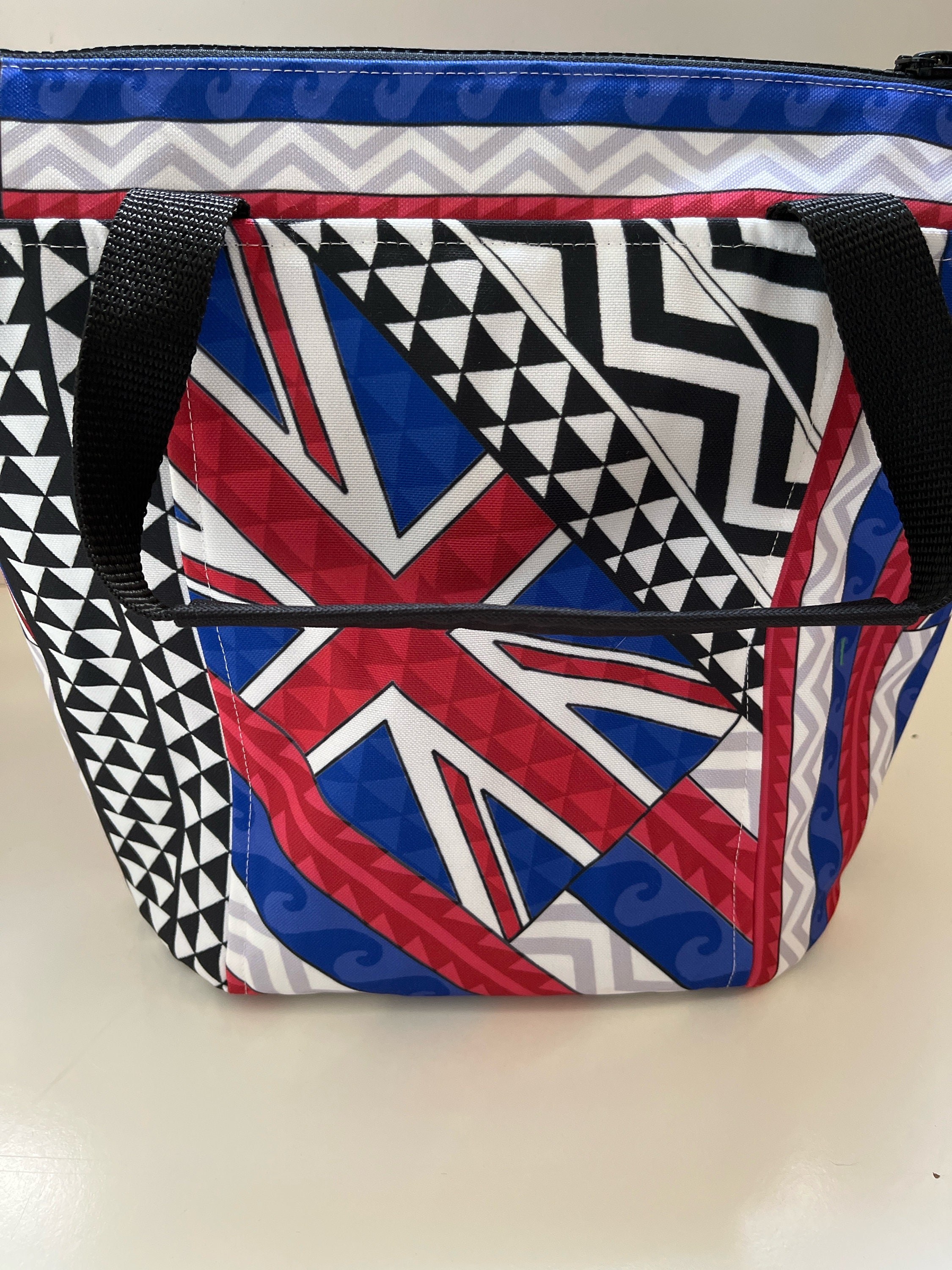 Hawaiian Flag Tattoos Washable Lunch Tote, view 5