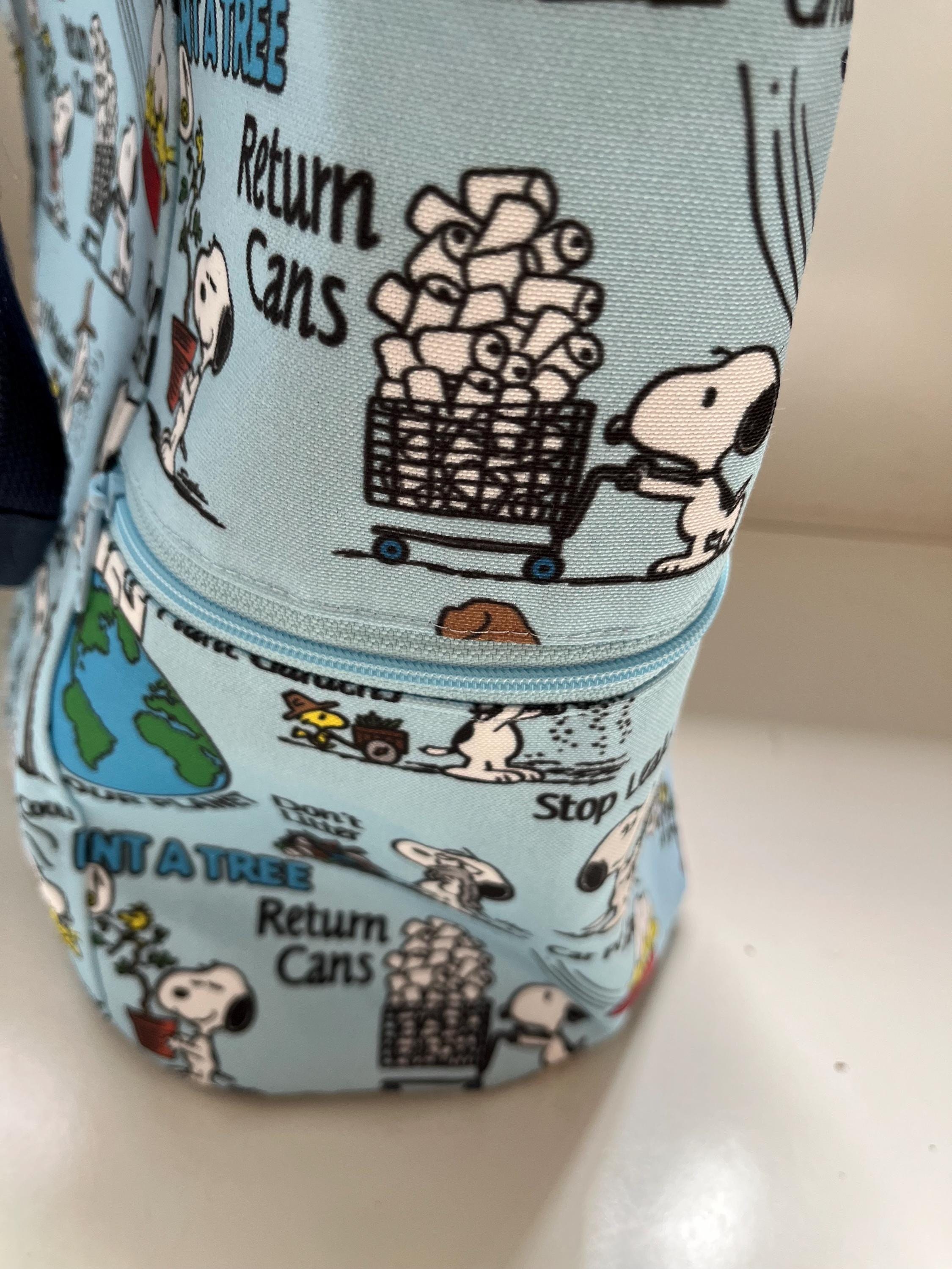 Blue Recycling Beagle Washable Tote Shopping Bag, view 4
