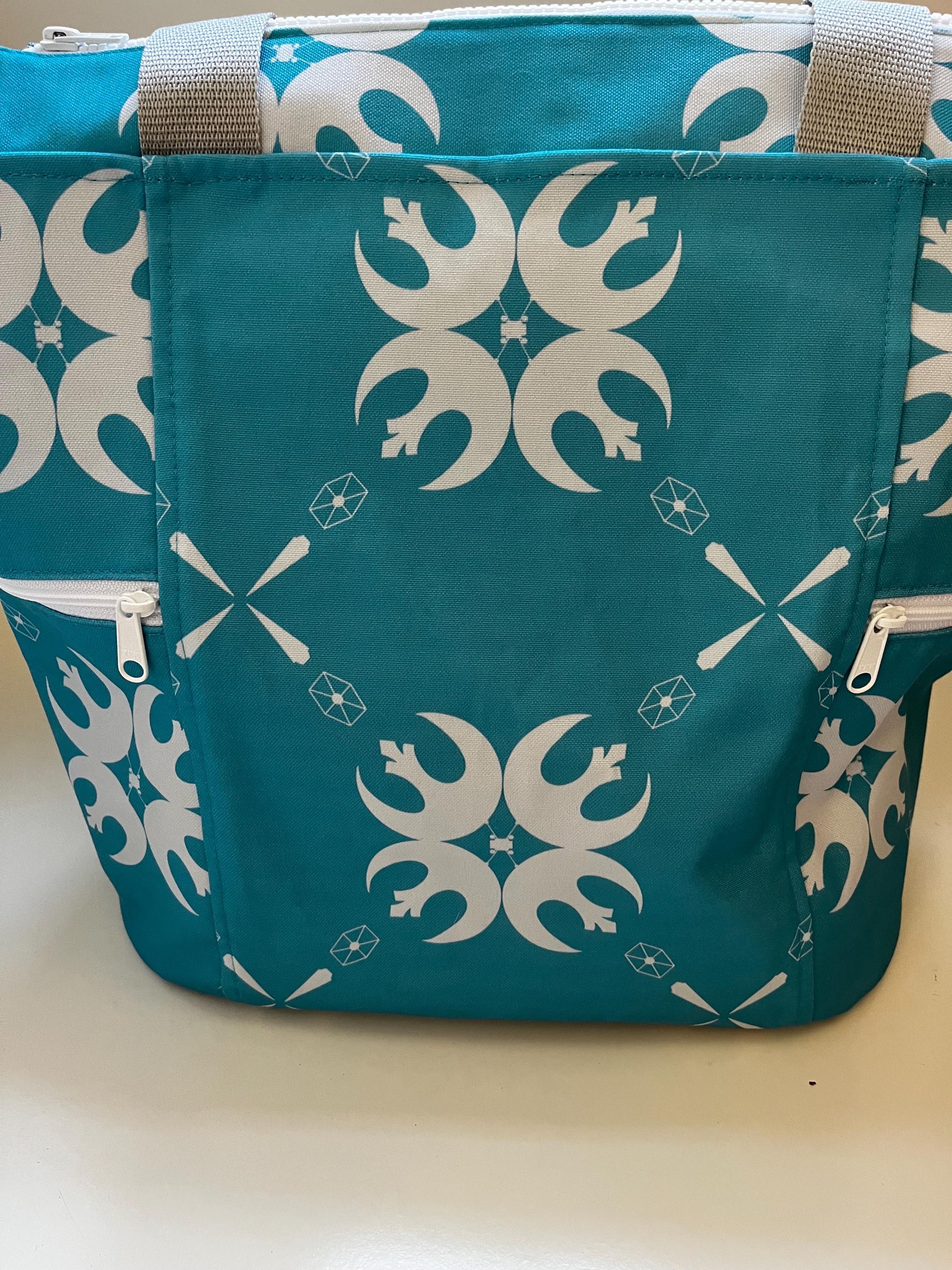 Blue Jedi Emblems Washable Tote Shopping Bag, view 2