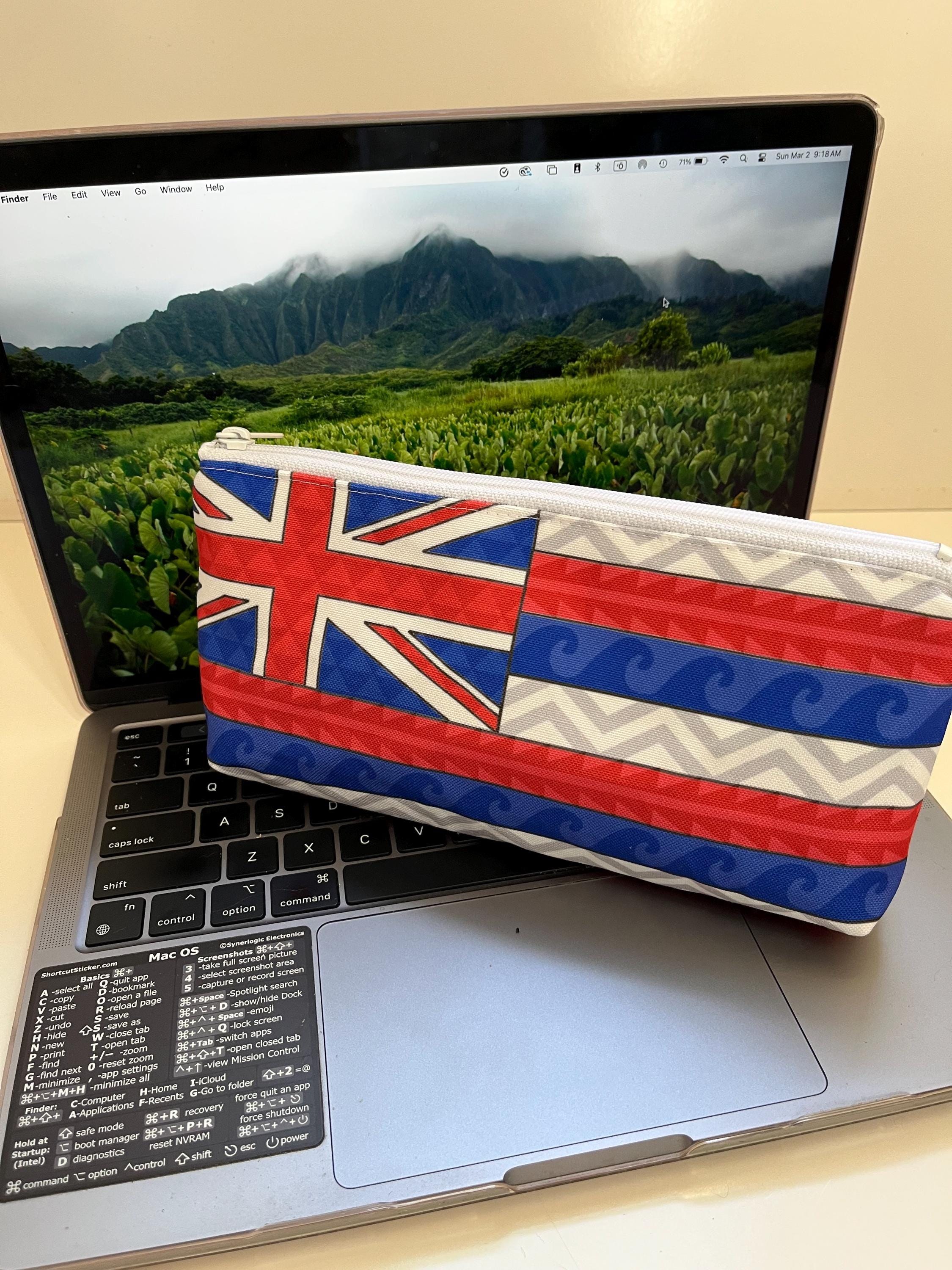 Hawaiian Flag Tattoo Zippered Pouch