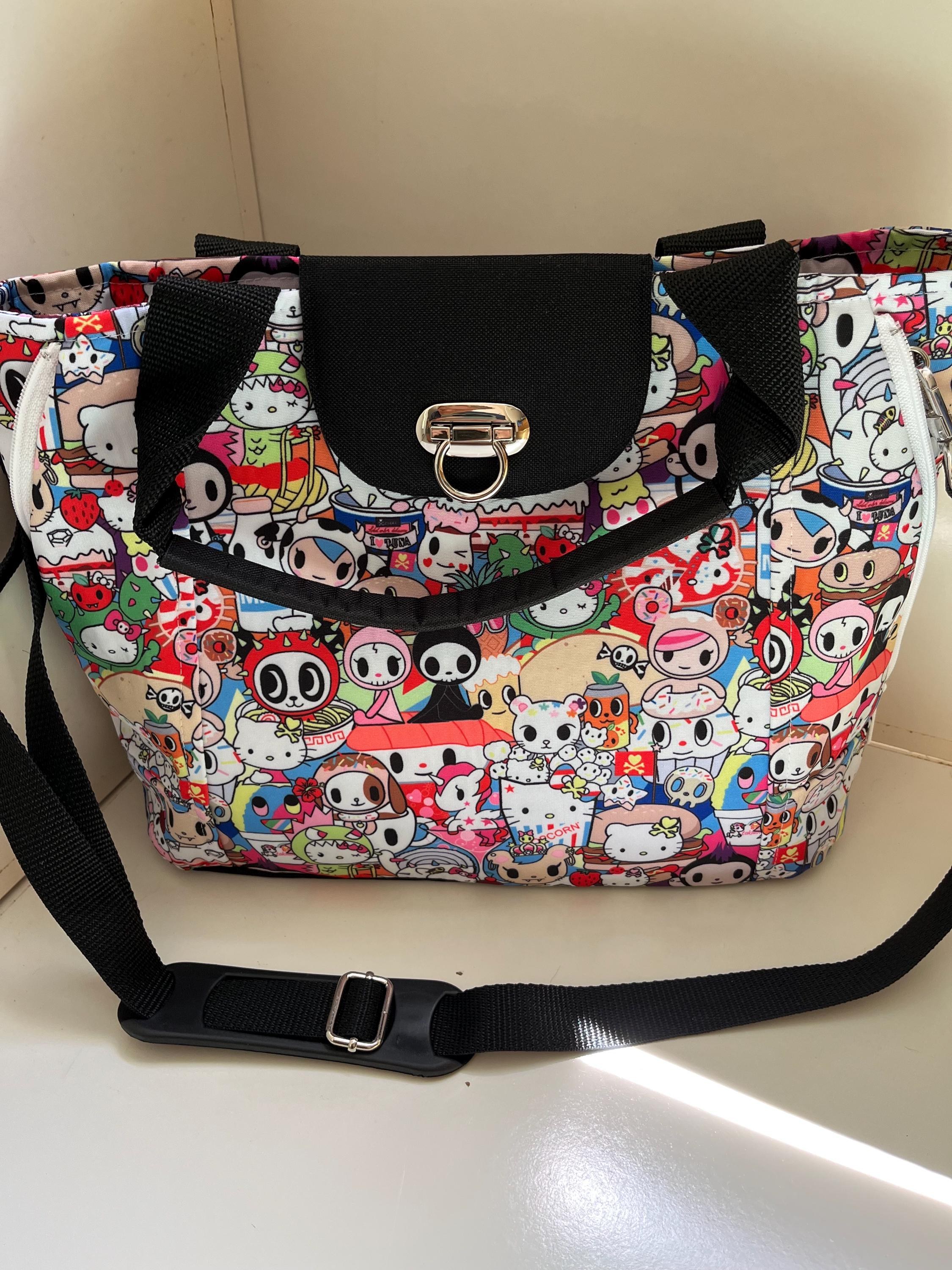 Sushi City Convertible Expandable Shoulder Bag Purse, view 5