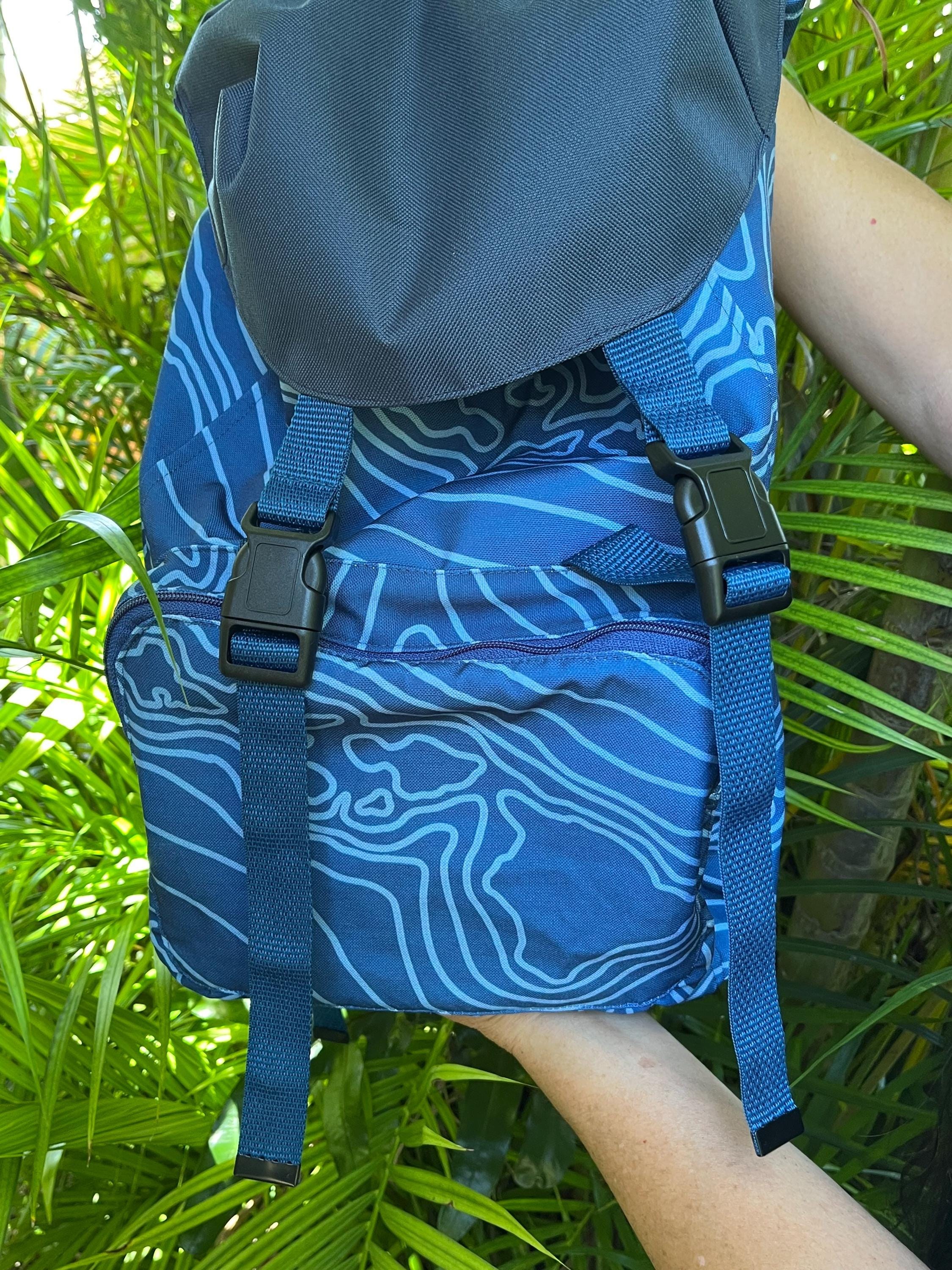 Hawaiian Islands Ocean Currents Canvas Rucksack, view 9