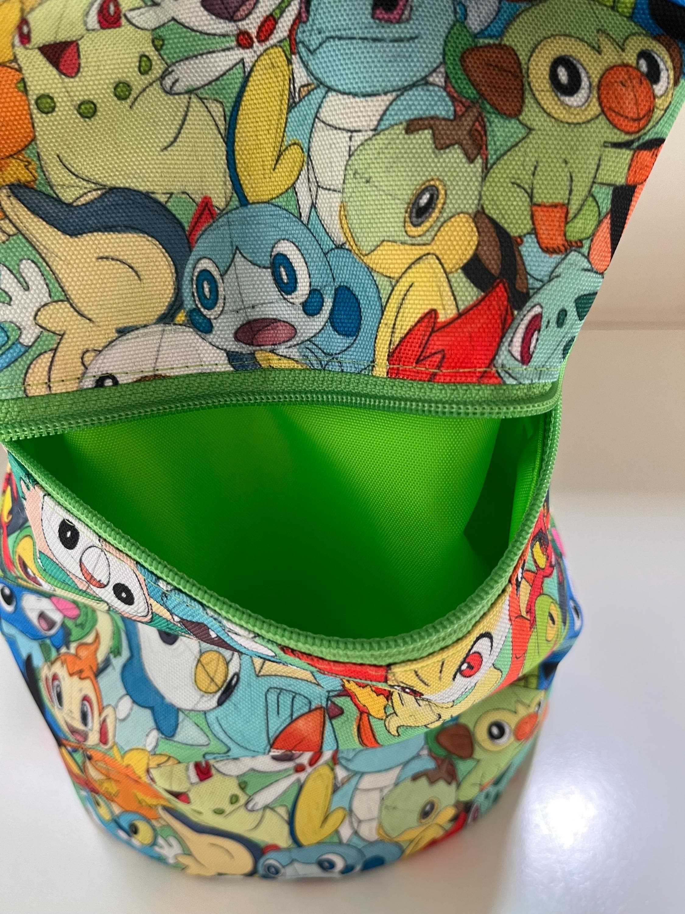 Alola Galar Kalos Pocket Monsters Washable Tote Shopping Bag, view 5