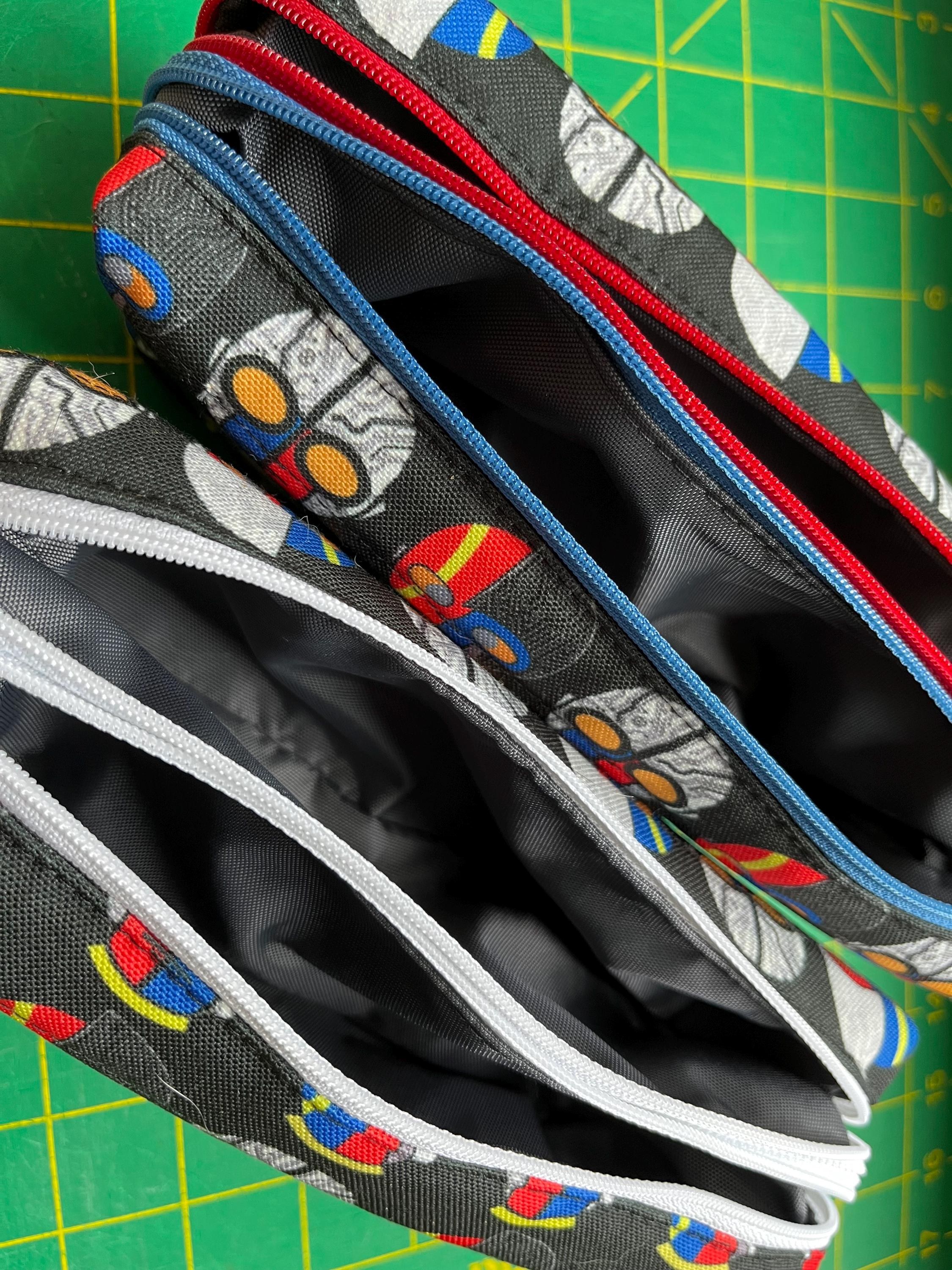 Cyborg Hero Double Zip Pencil Case, view 5