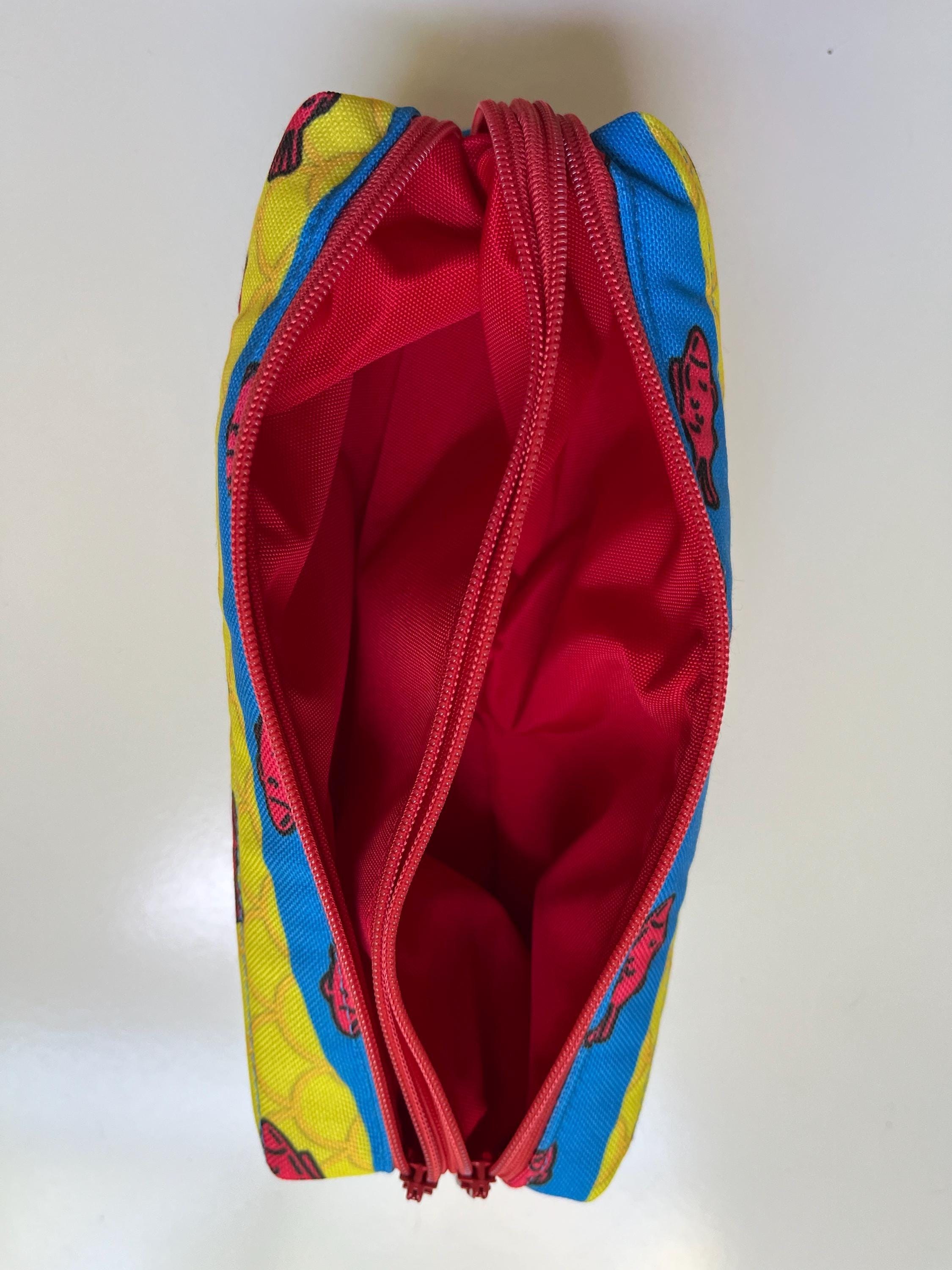 Red Swimmers Double Zip Pencil Case, view 4