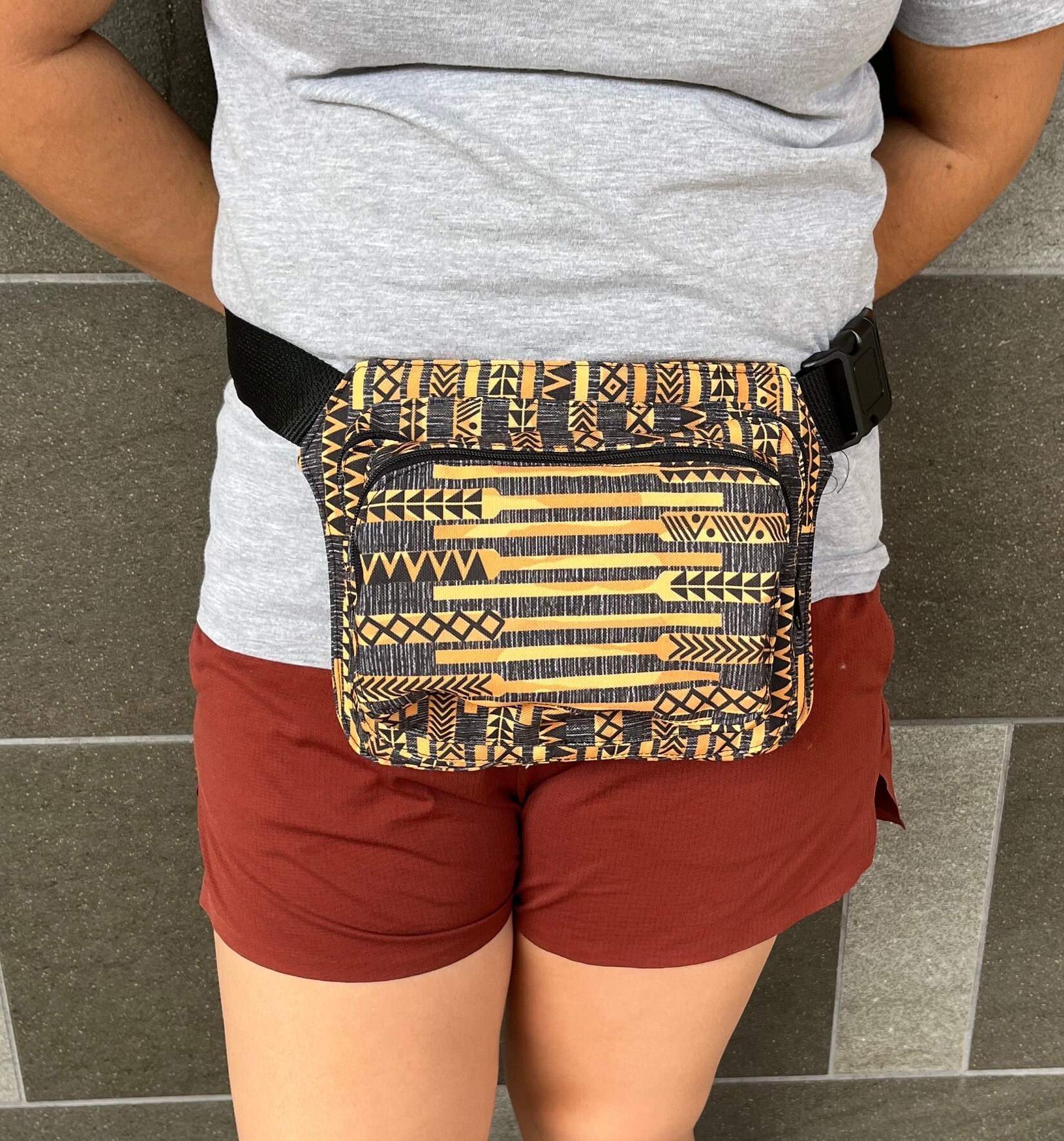 Bamboo Tapa Printers “Ohe Kapala” Sling-pack, view 6