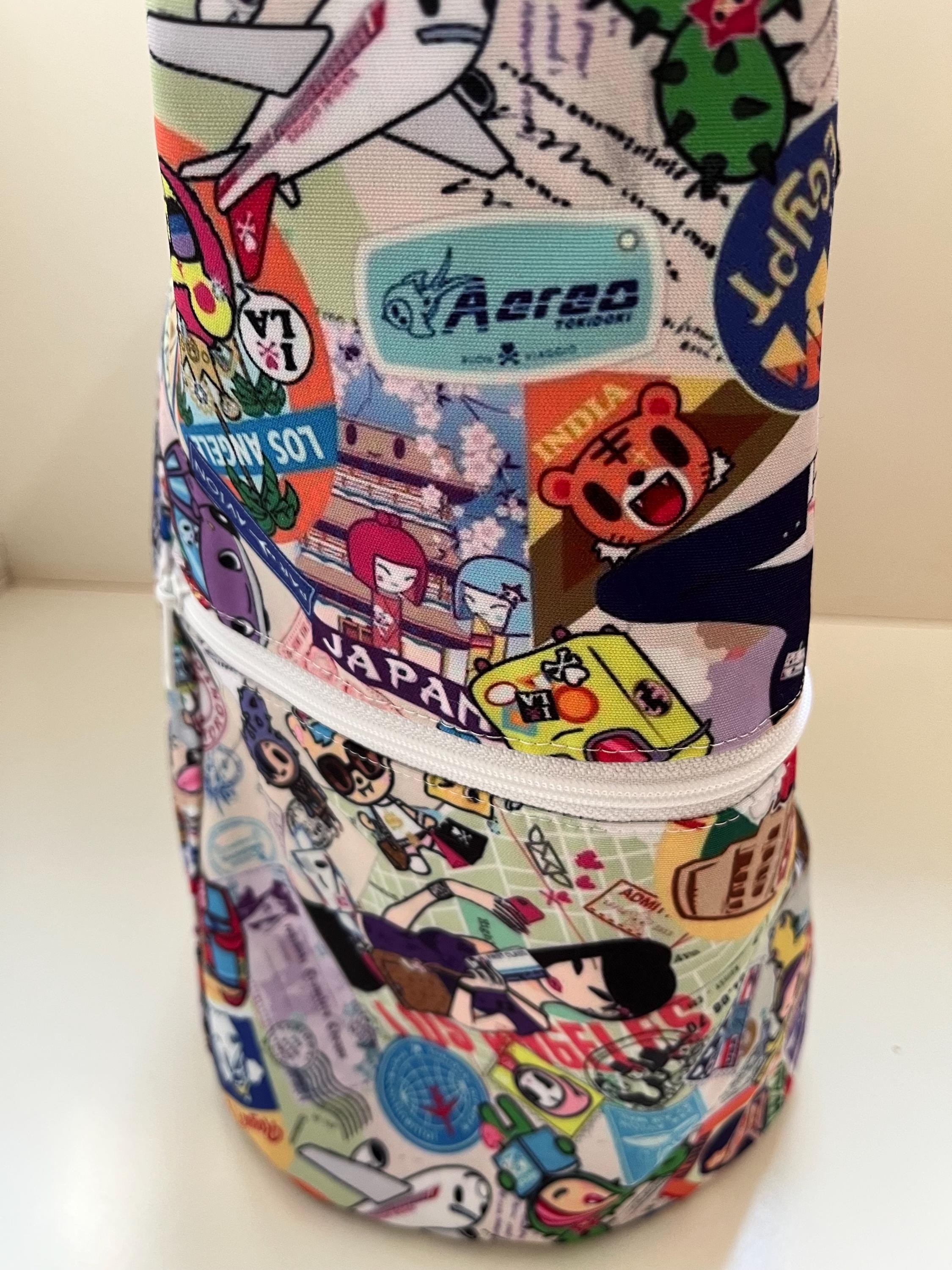 World Traveler [Luggage Sleeve] Washable Tote Shopping Bag, view 3