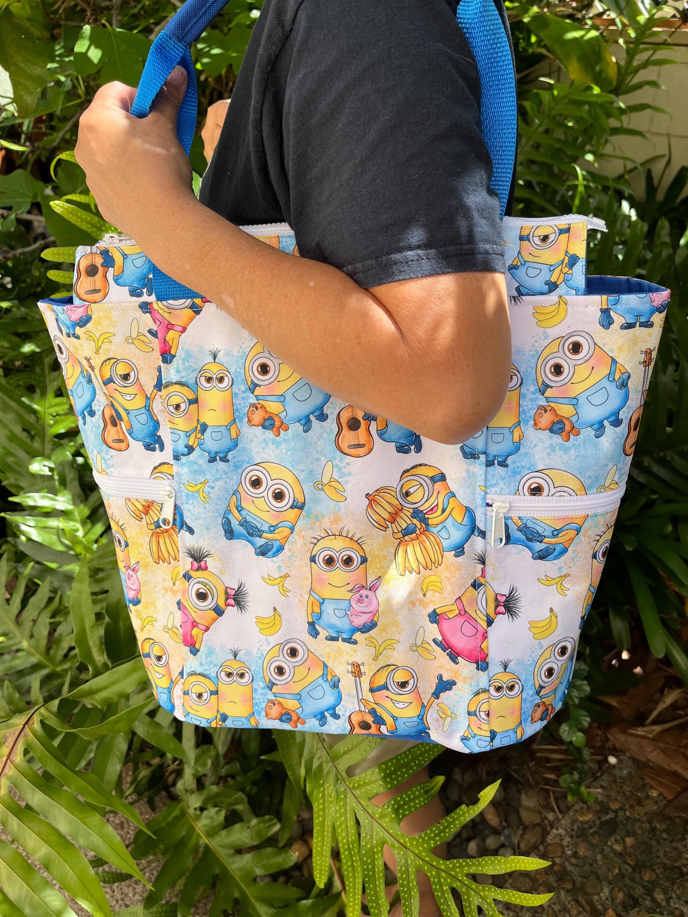 Banana Workers Monsters Washable Tote Shopping Bag, view 8