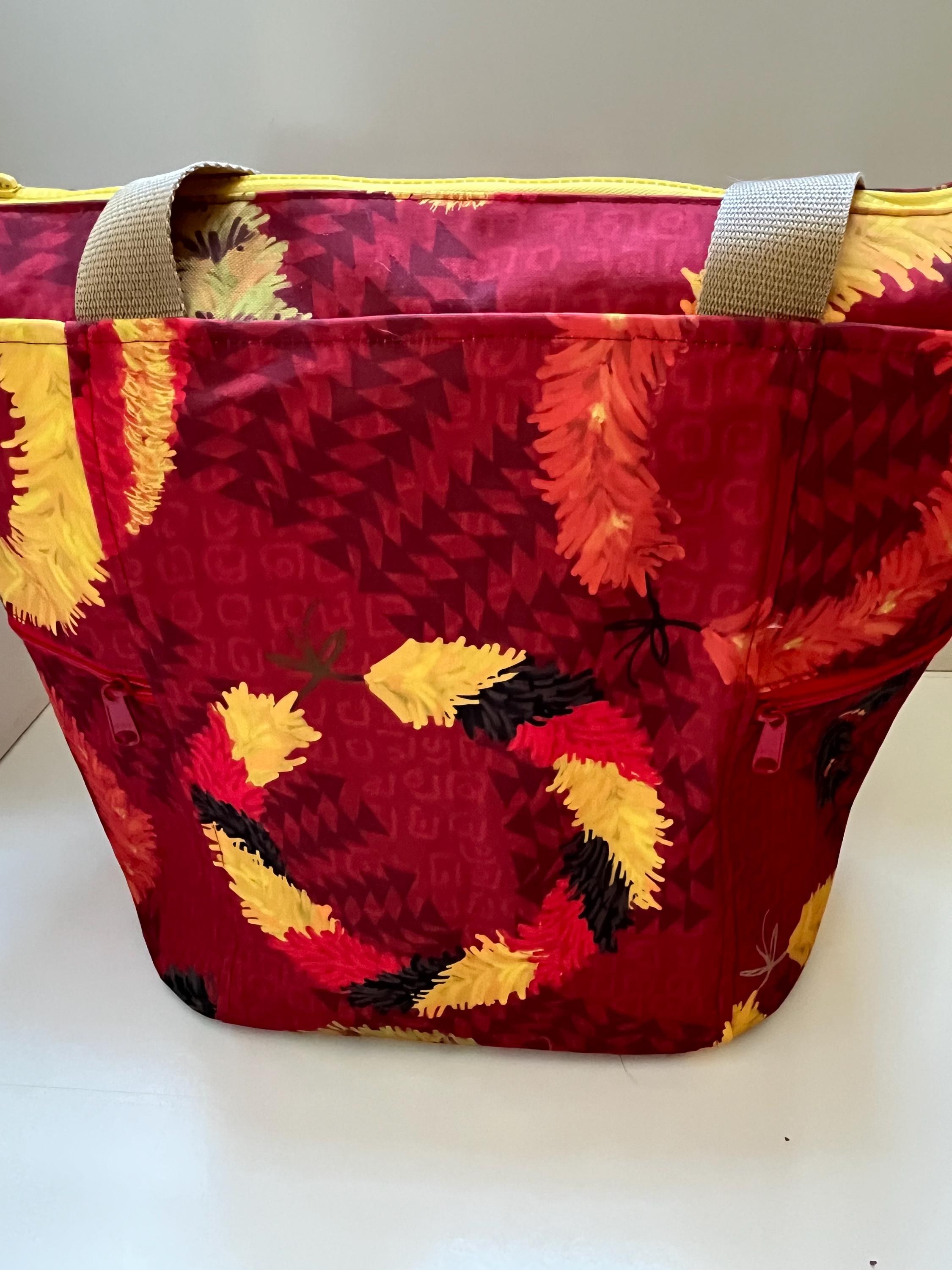 Lei Hulu Manu Washable Tote Shopping Bag, view 2
