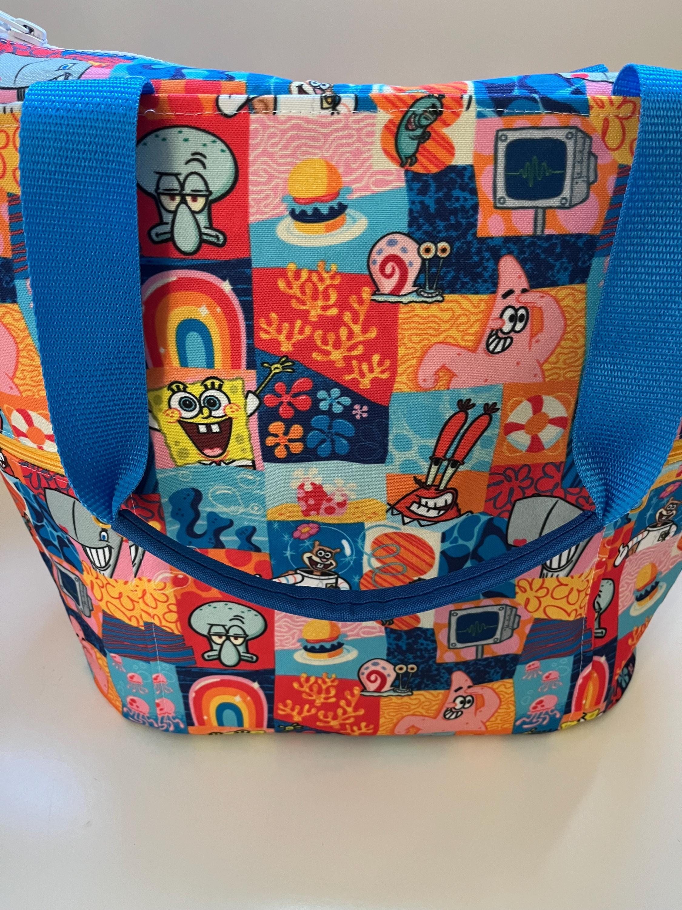 Coral Reef Cartoon Washable Tote Shopping Bag, view 7