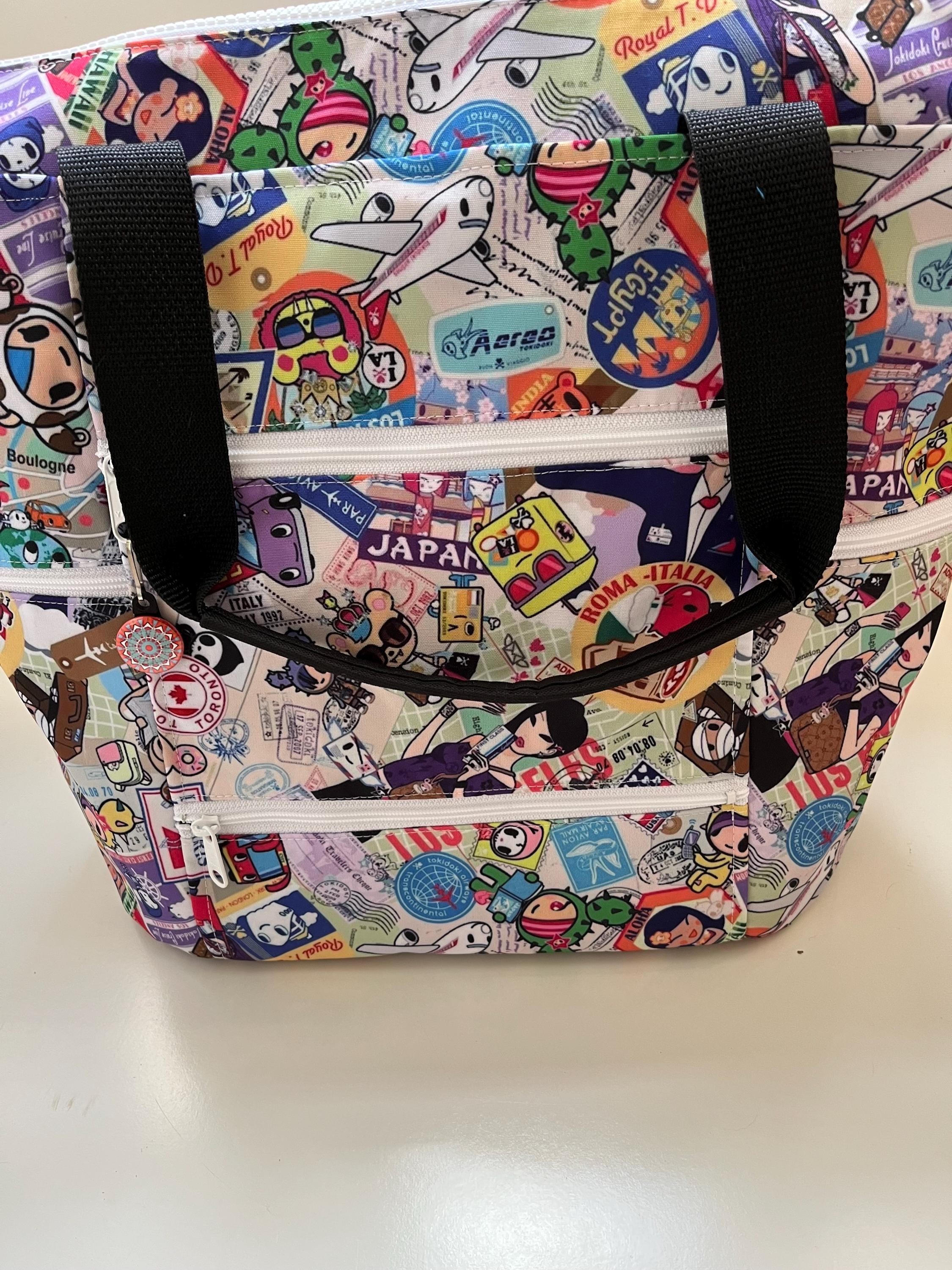 World Traveler [Luggage Sleeve] Washable Tote Shopping Bag, view 5