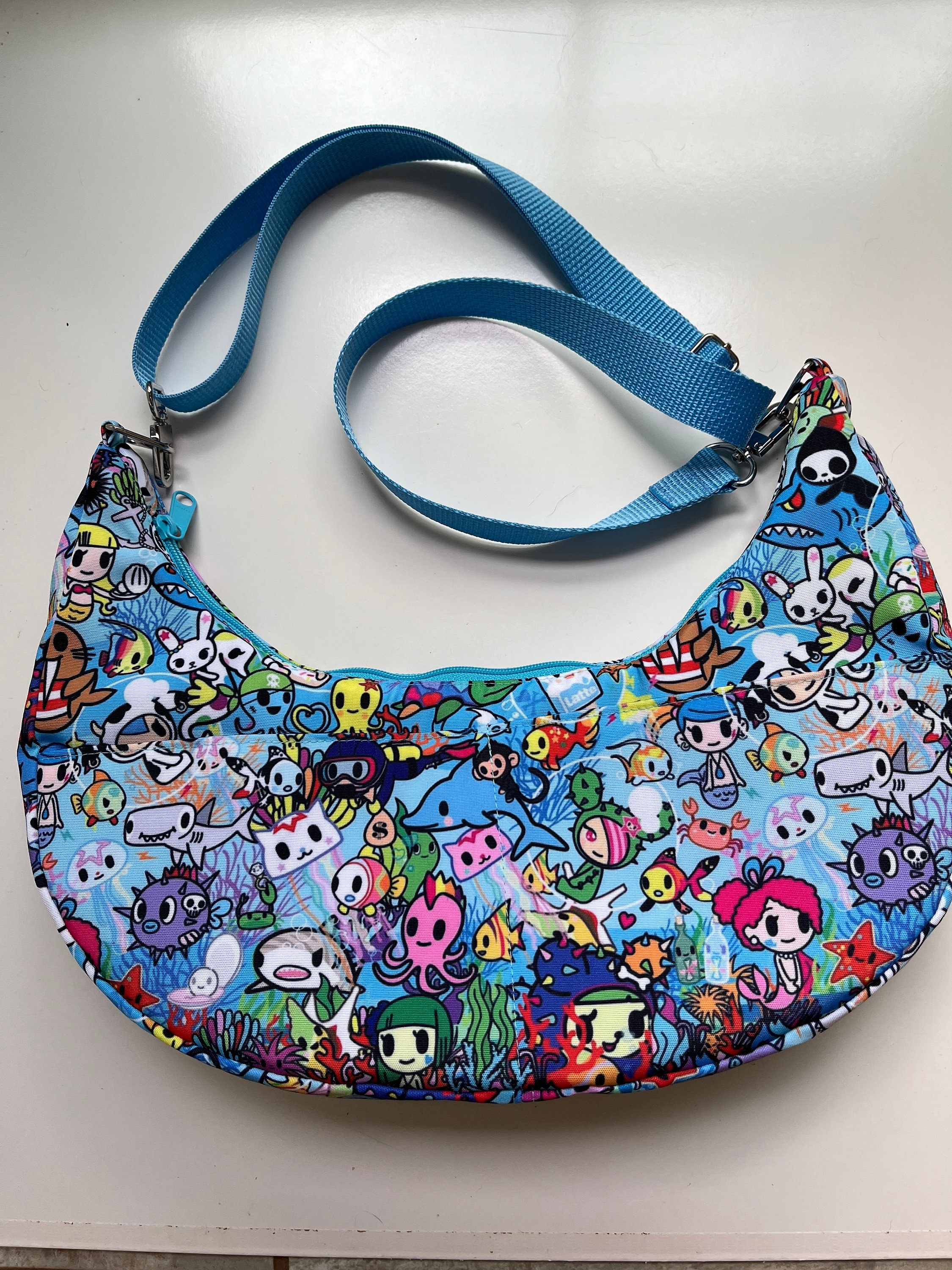 Ocean Friends Crescent Bag, view 2