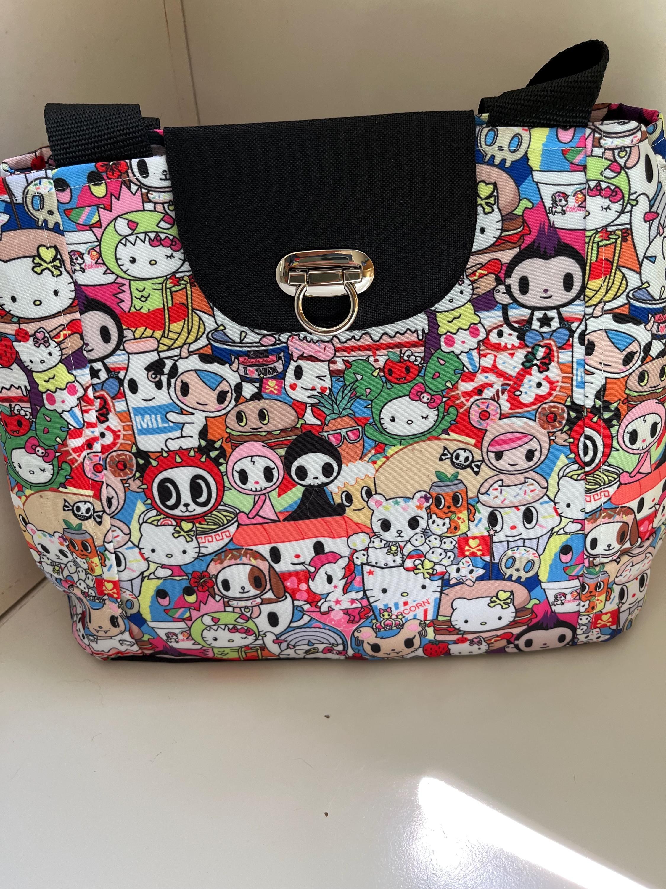 Sushi City Convertible Expandable Shoulder Bag Purse, view 2