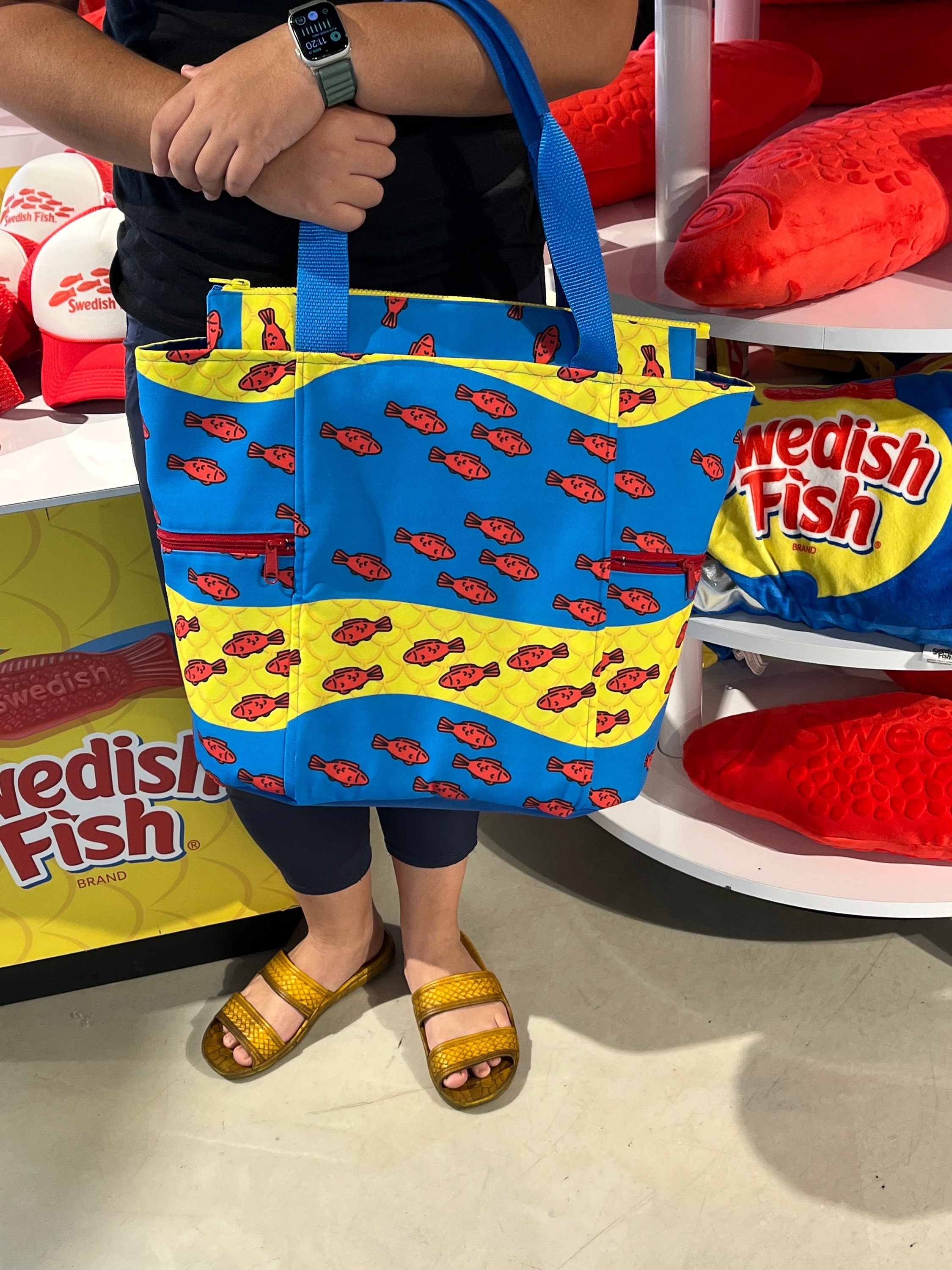 Swedish Swimmers Washable Tote Shopping Bag, view 6
