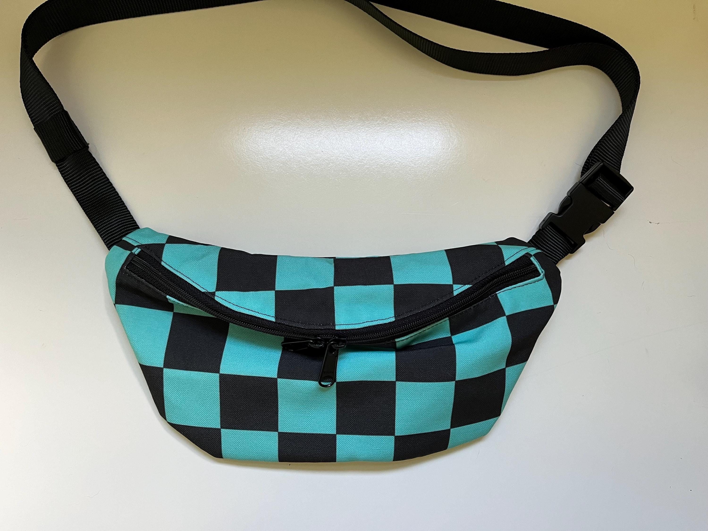 Green Checkerboard Crossbody Pouch, view 2
