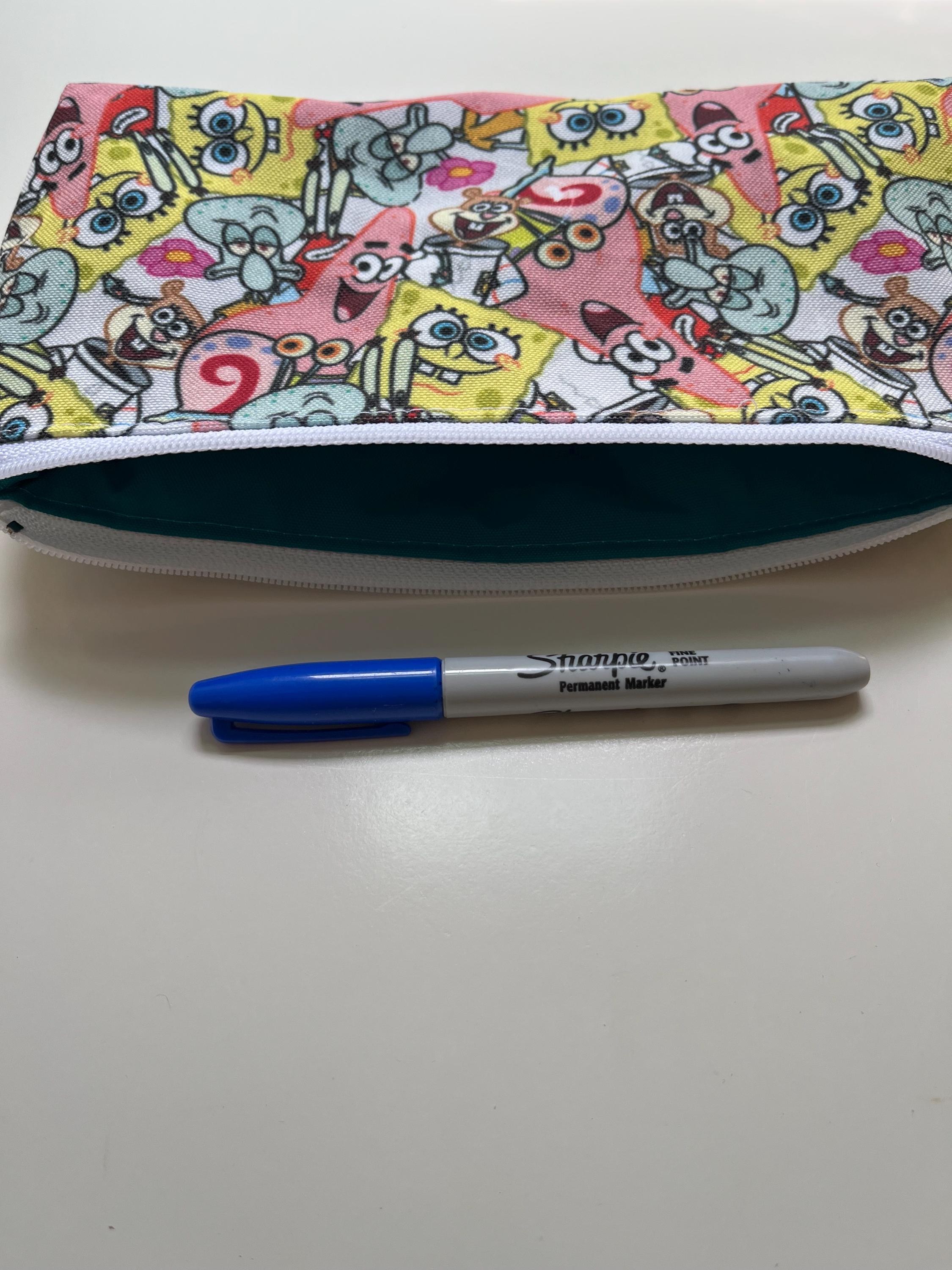 Coral Reef Characters (scattered) Zippered Pouch, view 3