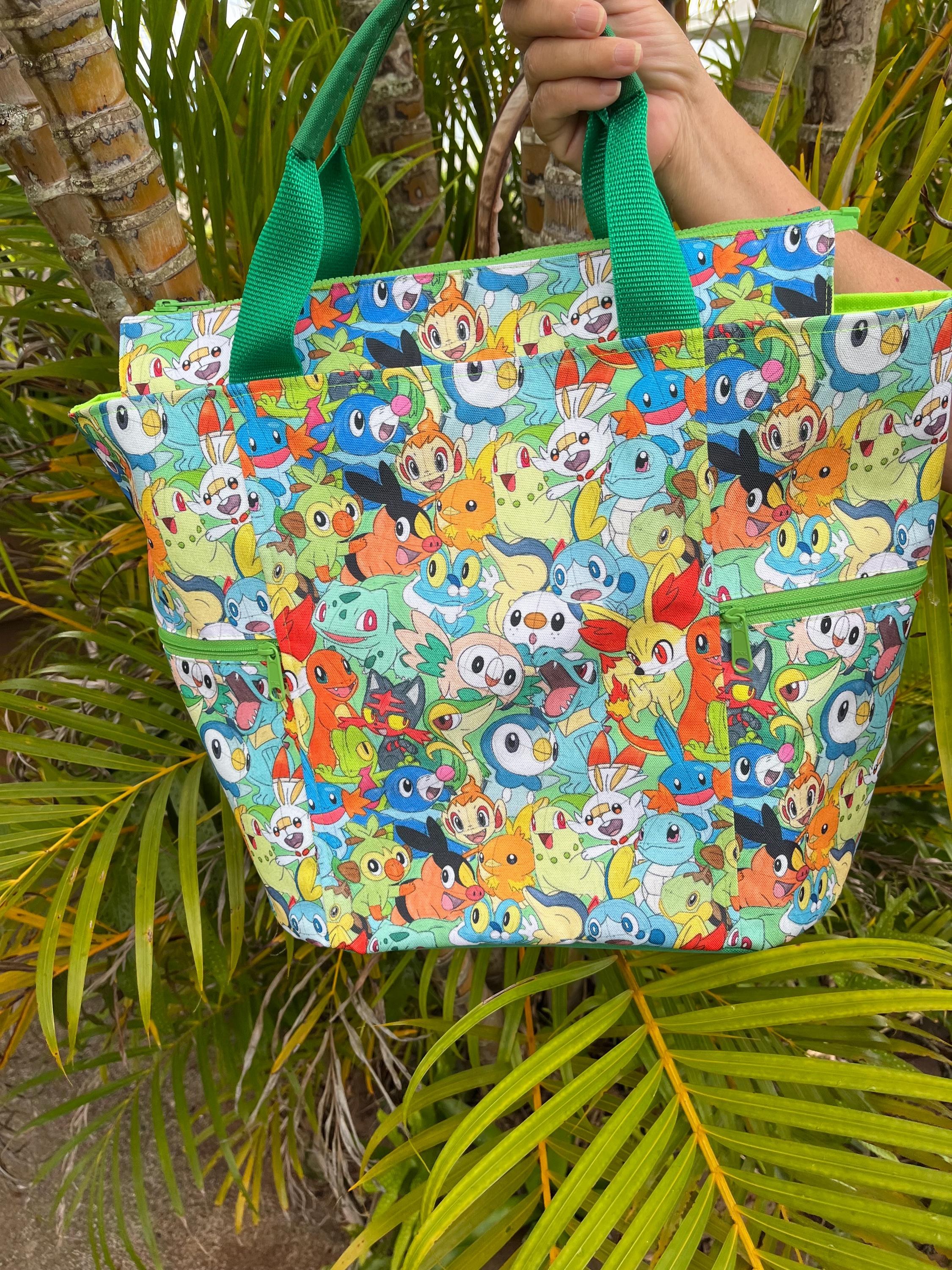 Alola Galar Kalos Pocket Monsters Washable Tote Shopping Bag