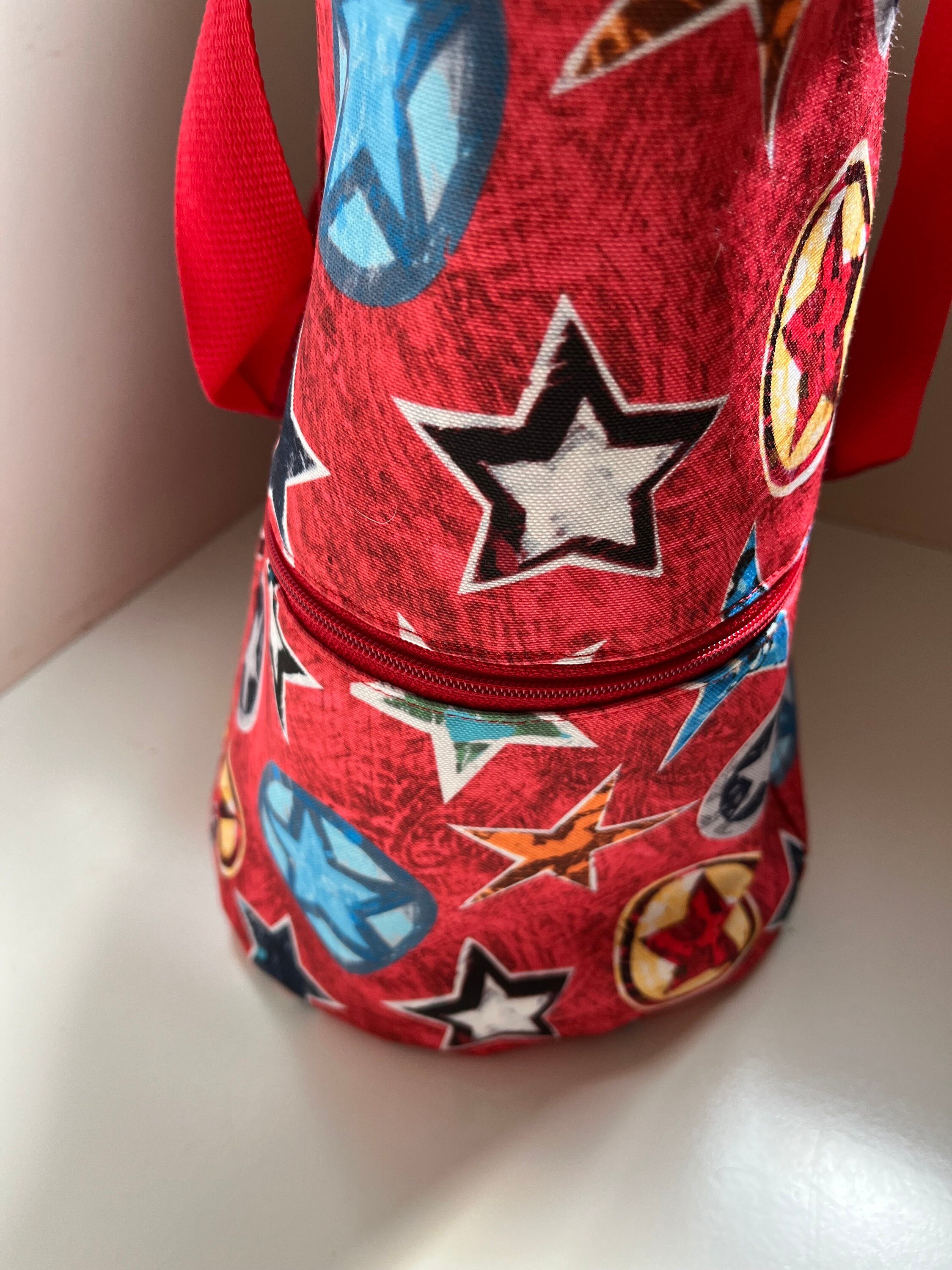 Superhero Stars Washable Tote Shopping Bag, view 3