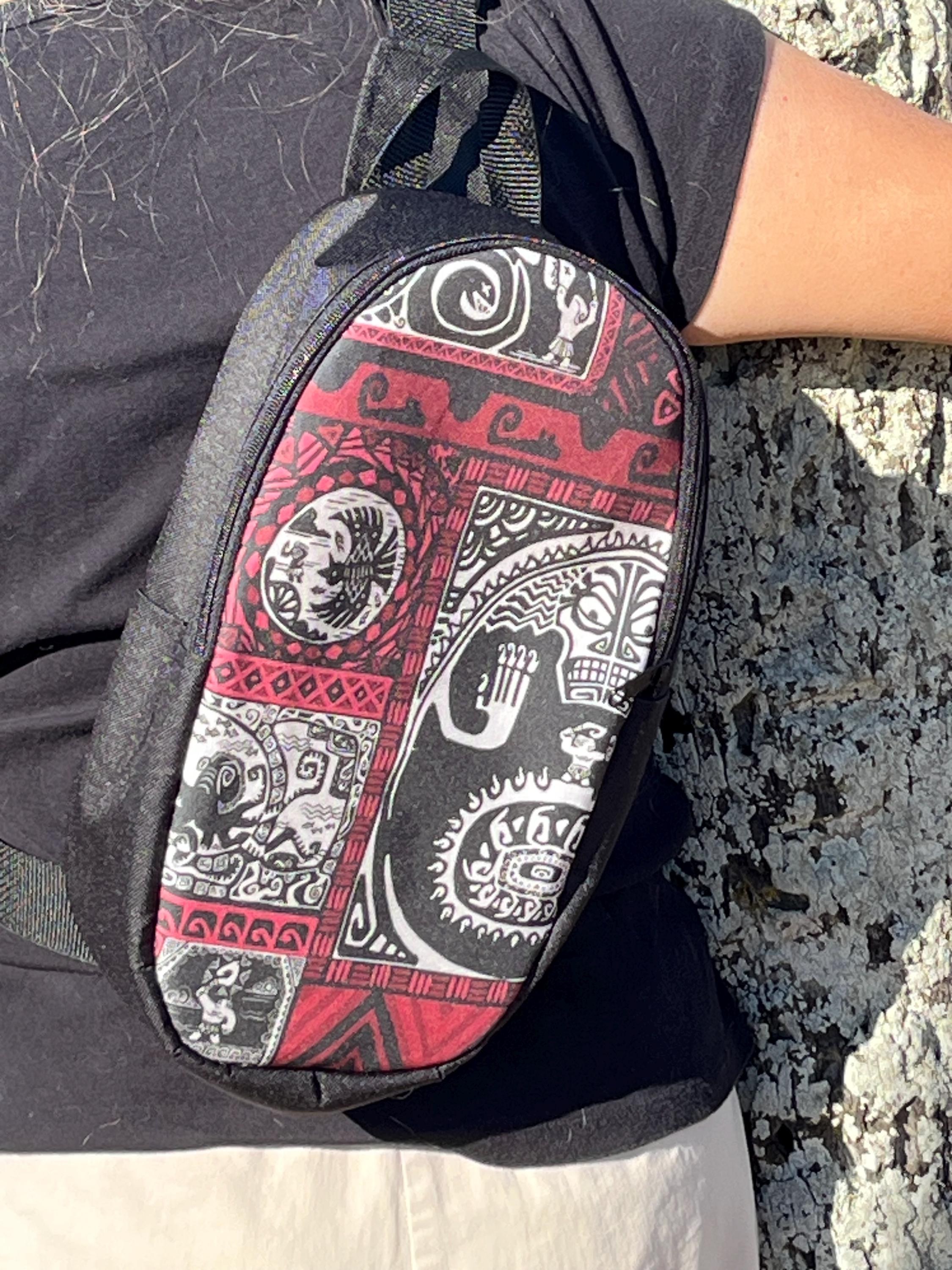 Maui Tattoo Flag Bullet Sling-pack Backpack, view 2