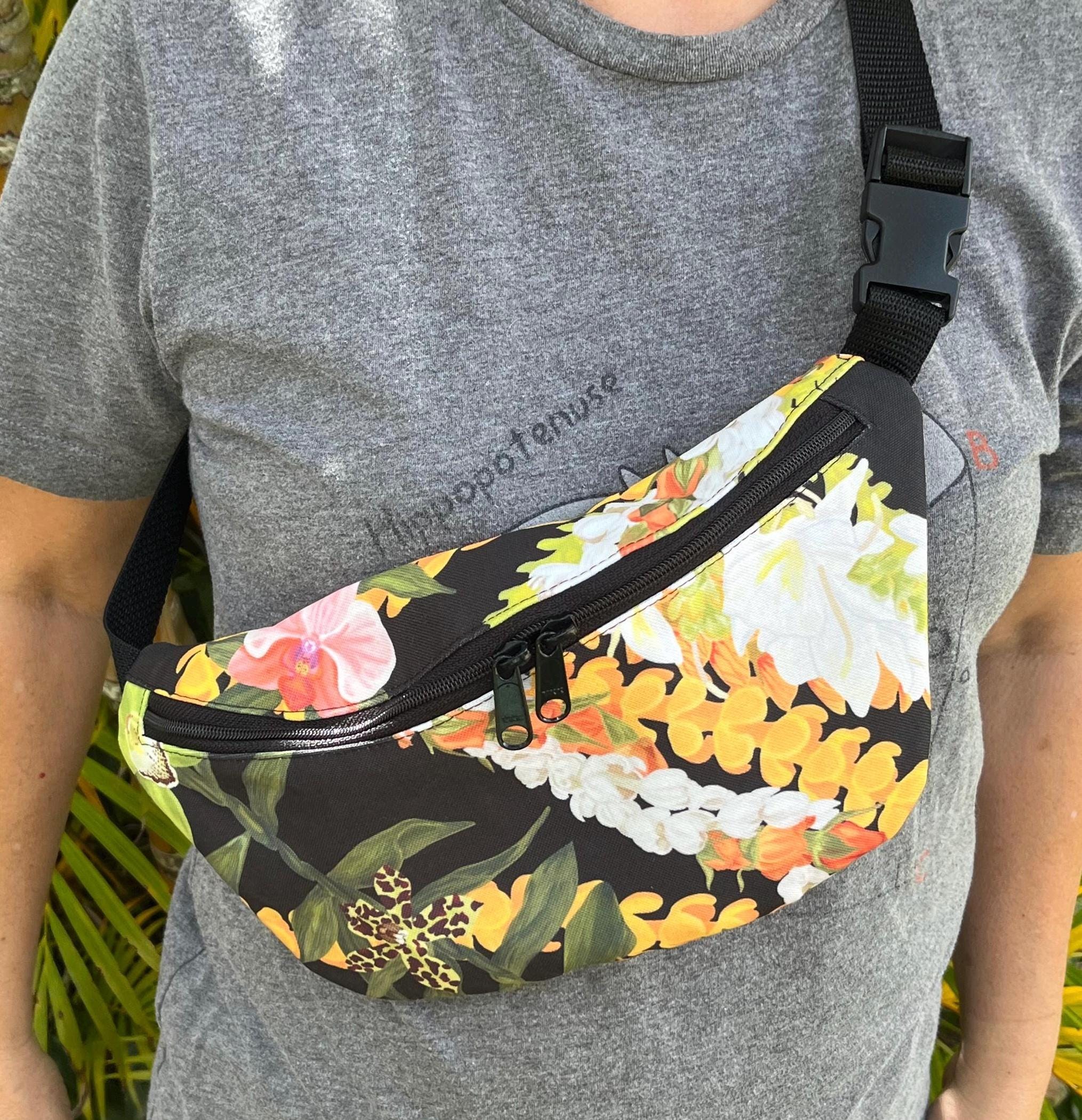 Strings of Hawaiian Lei Crossbody Pouch