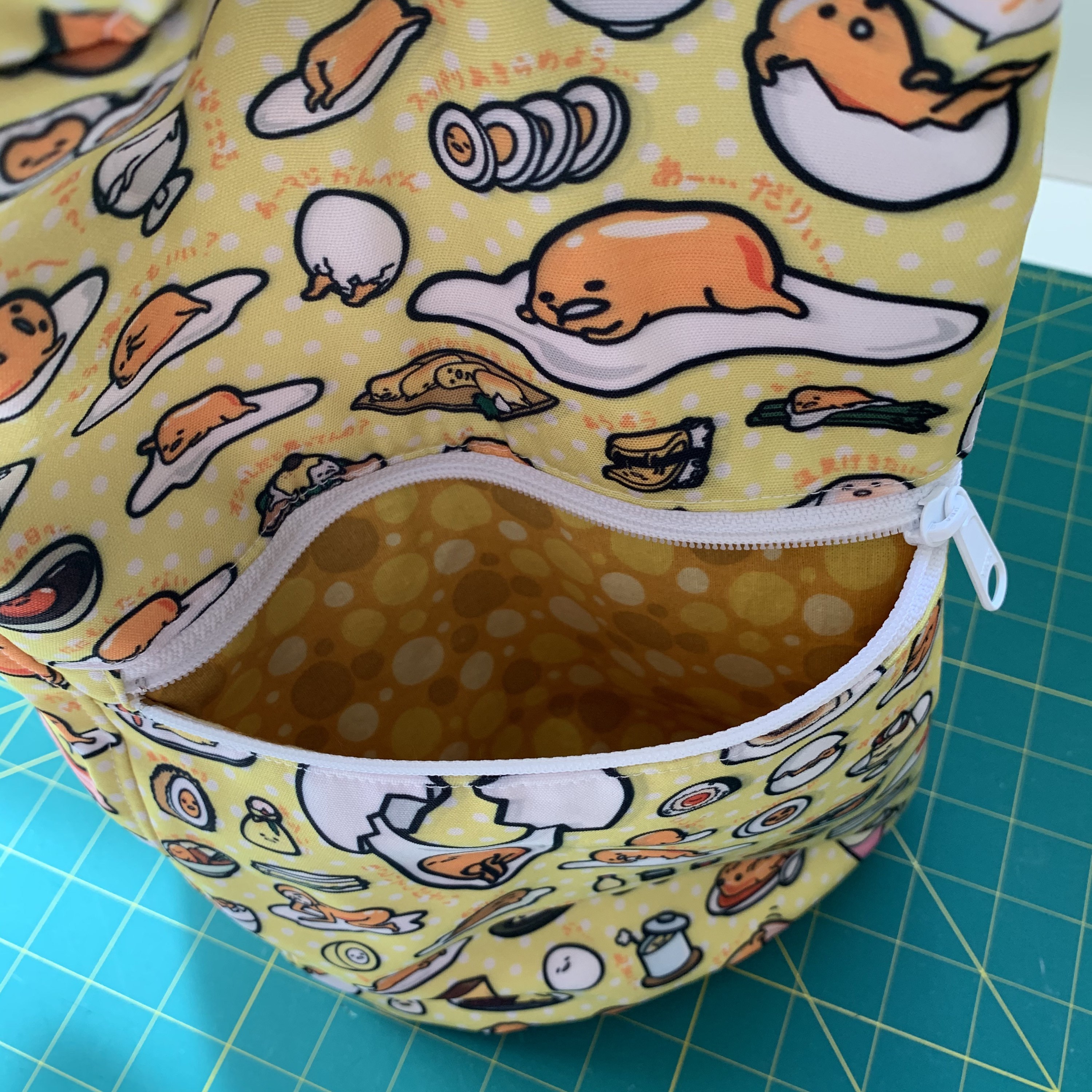 Lazy Egg Washable Beach Tote Shopping Bag, view 4