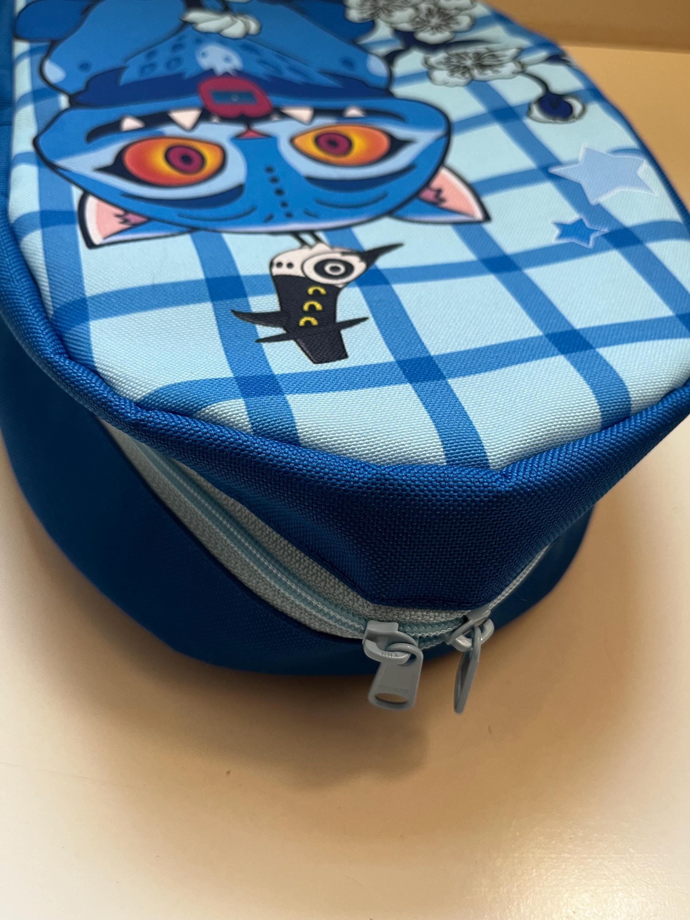 Derpy Tiger Plaid Bullet Sling-pack Backpack, view 3