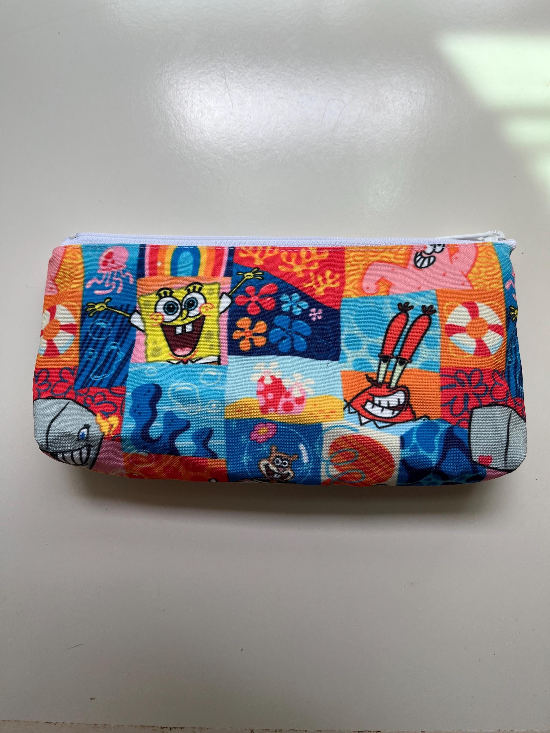 Coral Reef Characters (squares) Zippered Pouch, view 2