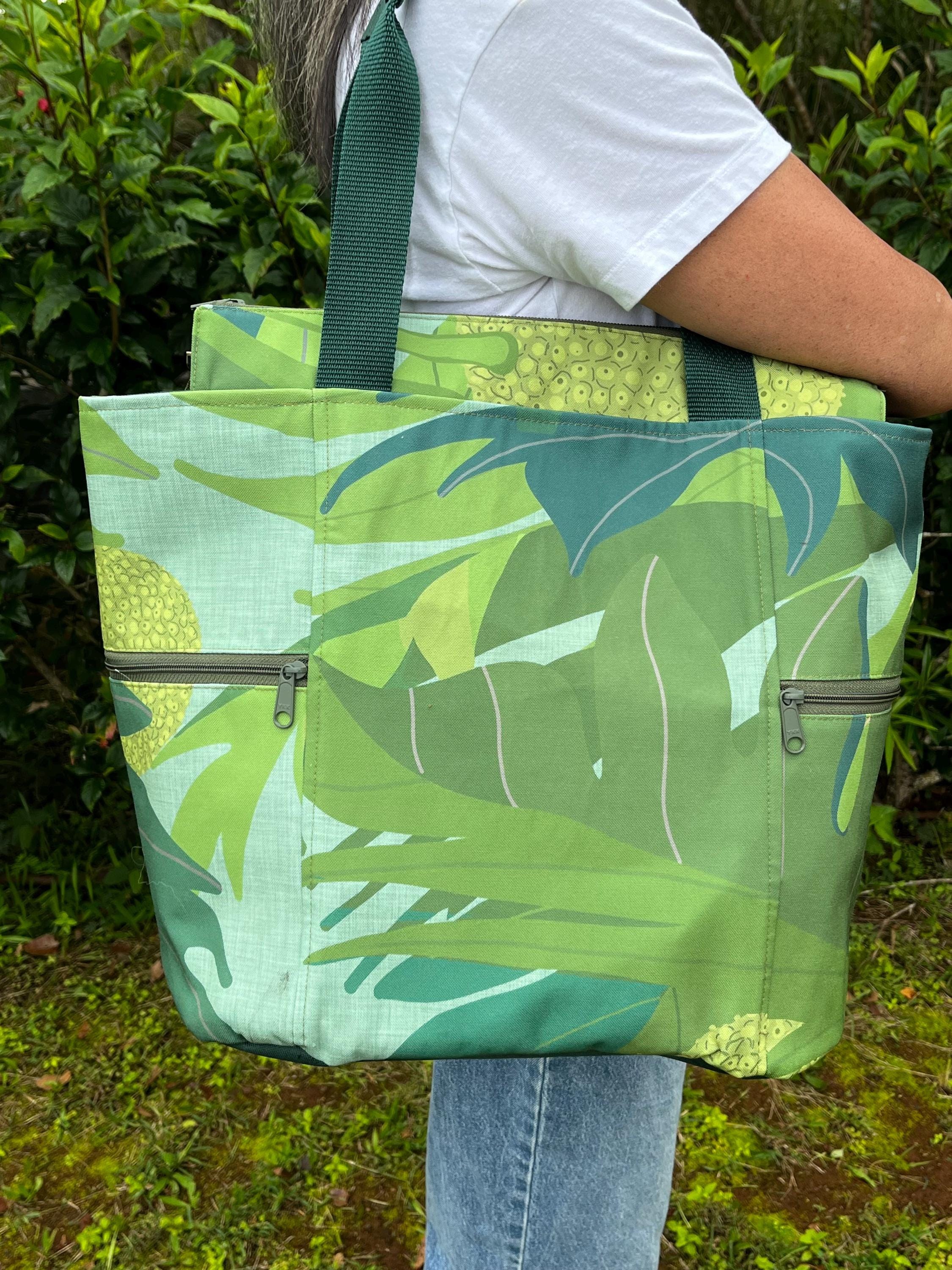 Giant Breadfruit (Ulu) Washable Tote Shopping Bag, view 8