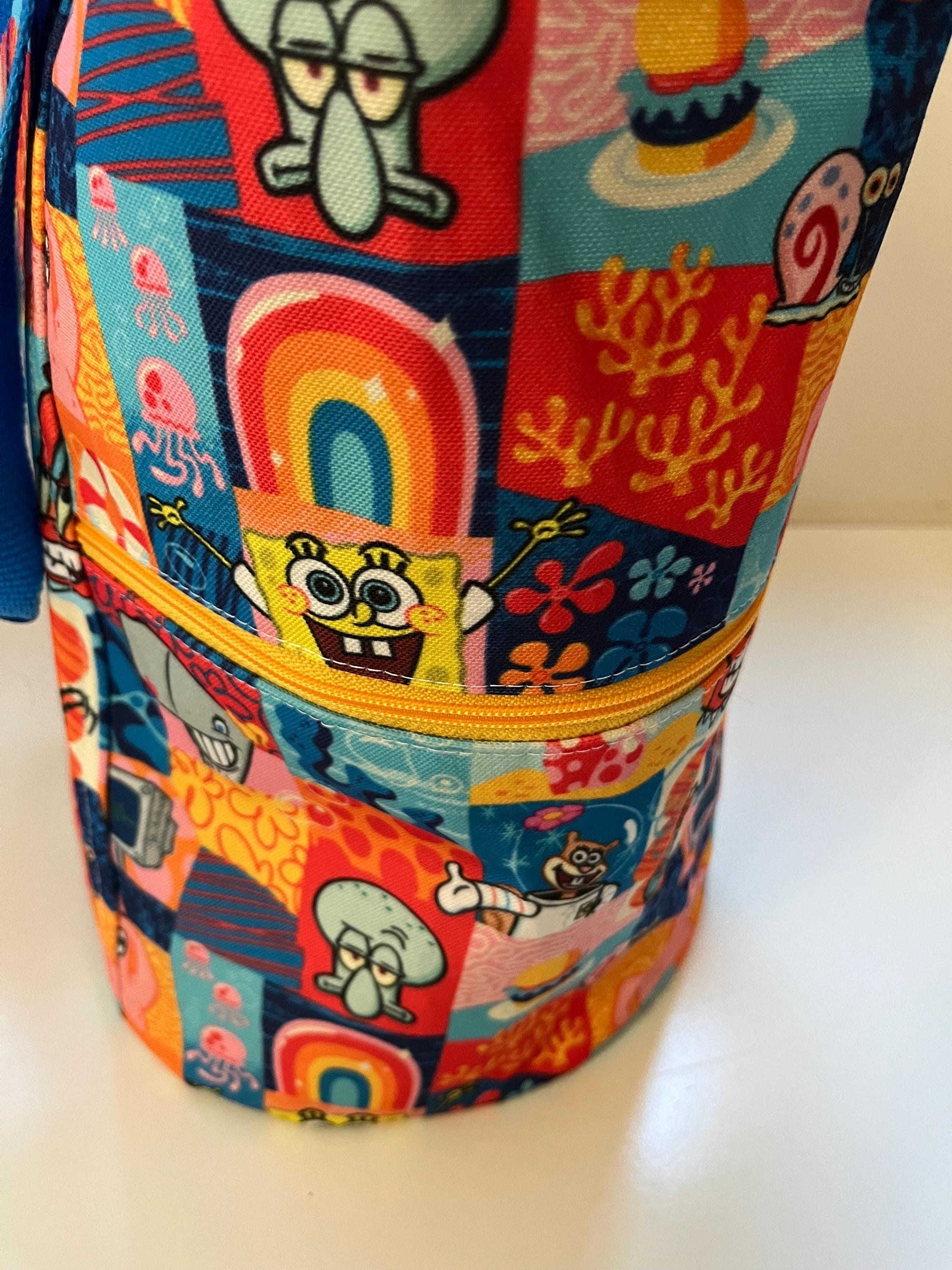 Coral Reef Cartoon Washable Tote Shopping Bag, view 3